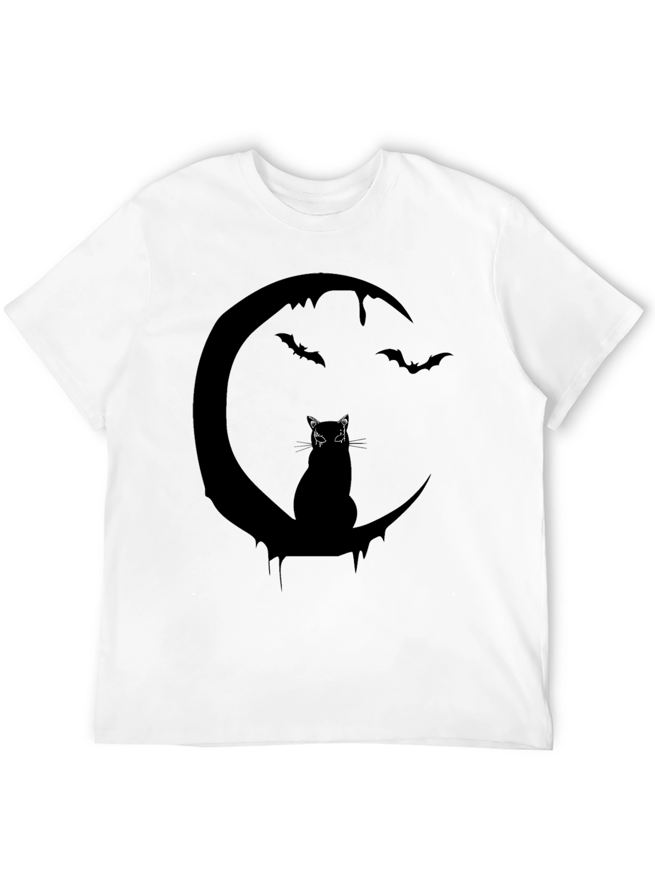 Halloween Cat & Moon Graphic Tee