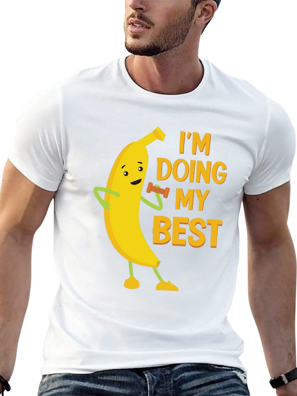 Funny Banana Workout Graphic Tee