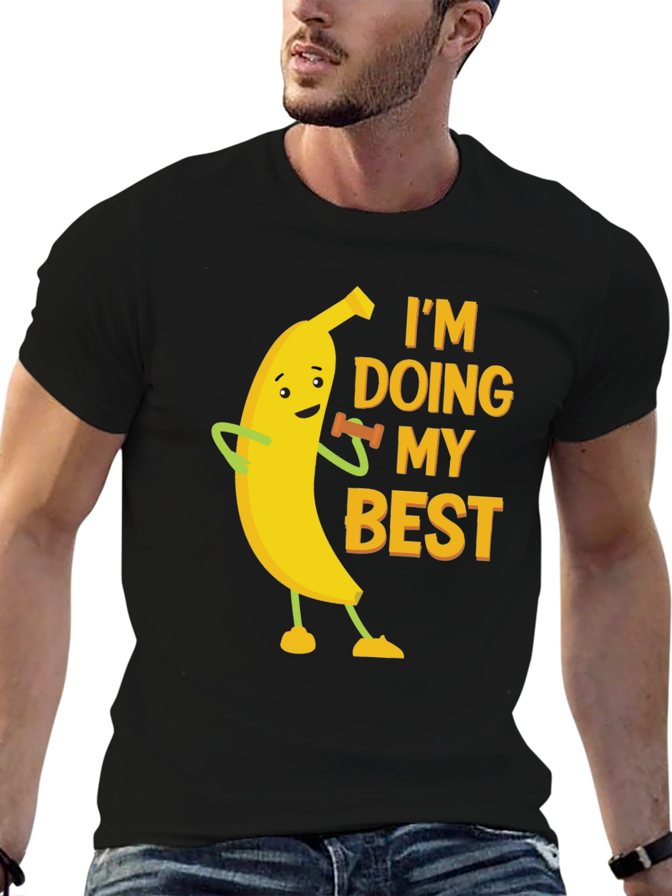Funny Banana Workout Graphic Tee