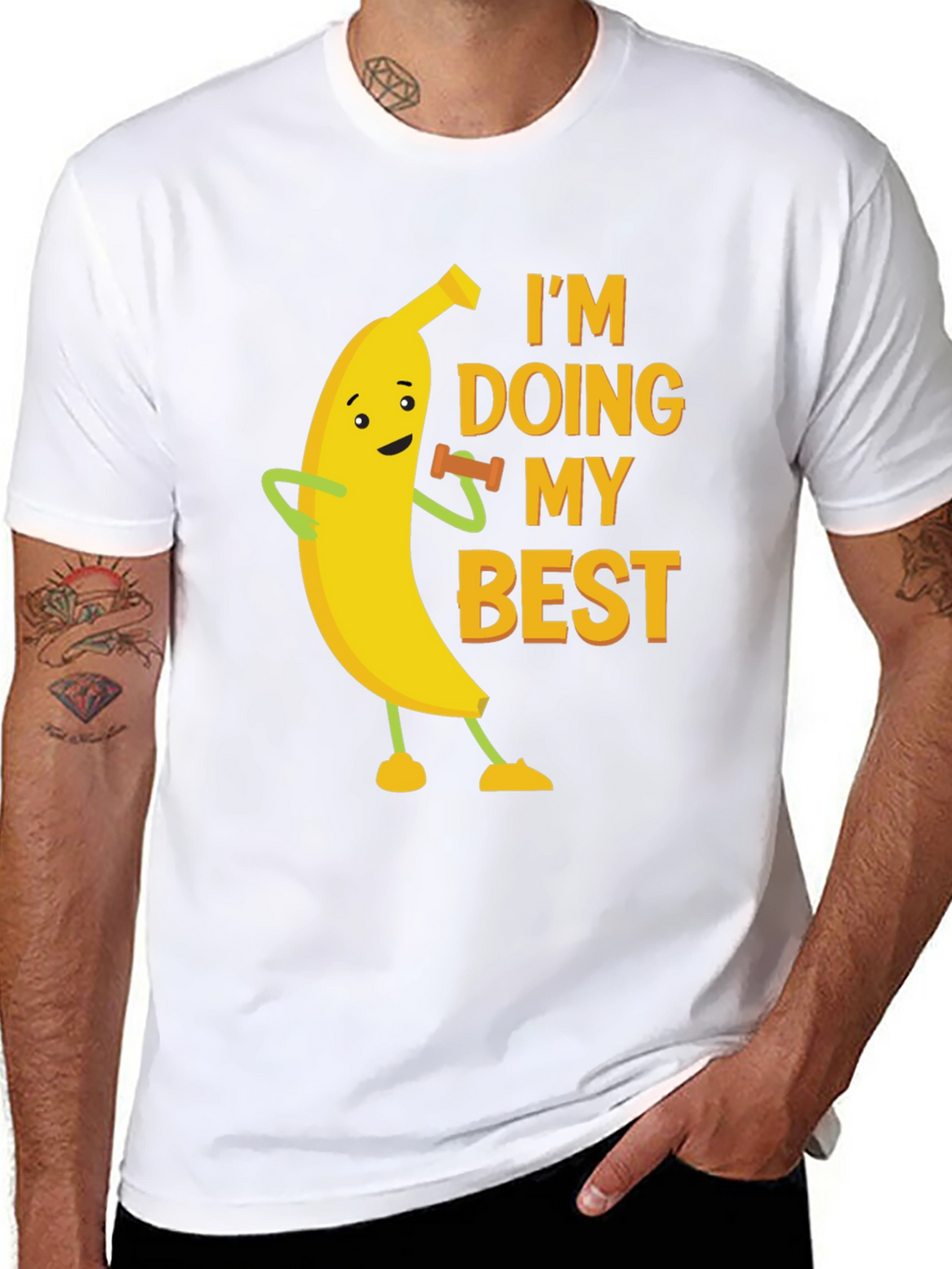 Funny Banana Workout Graphic Tee