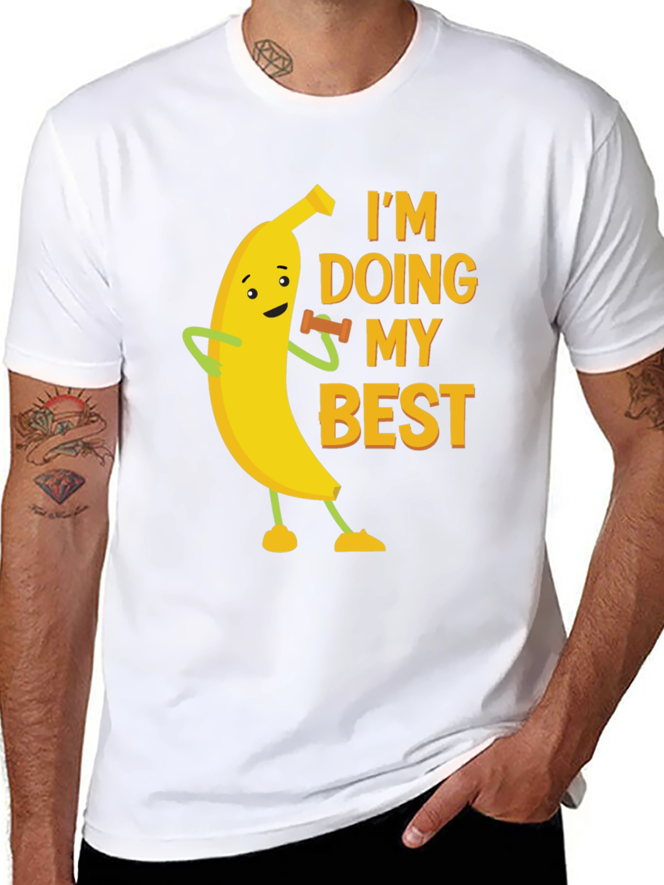 Funny Banana Workout Graphic Tee