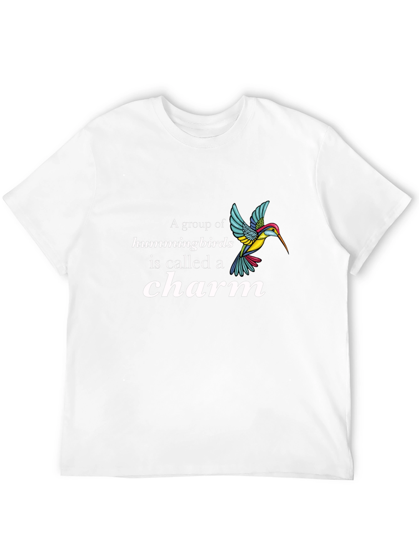 Hummingbird Charm Graphic T-Shirt