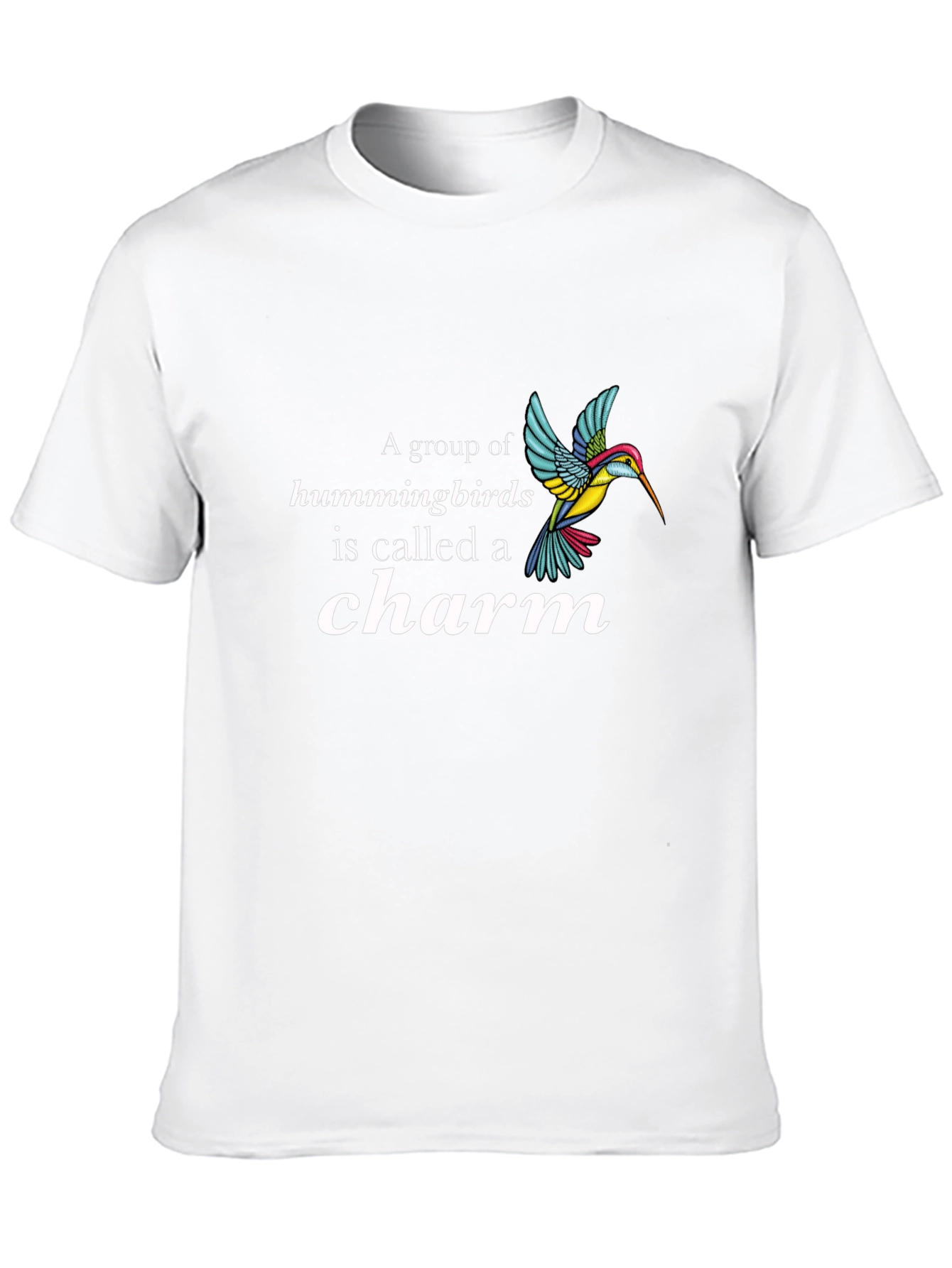 Hummingbird Charm Graphic T-Shirt