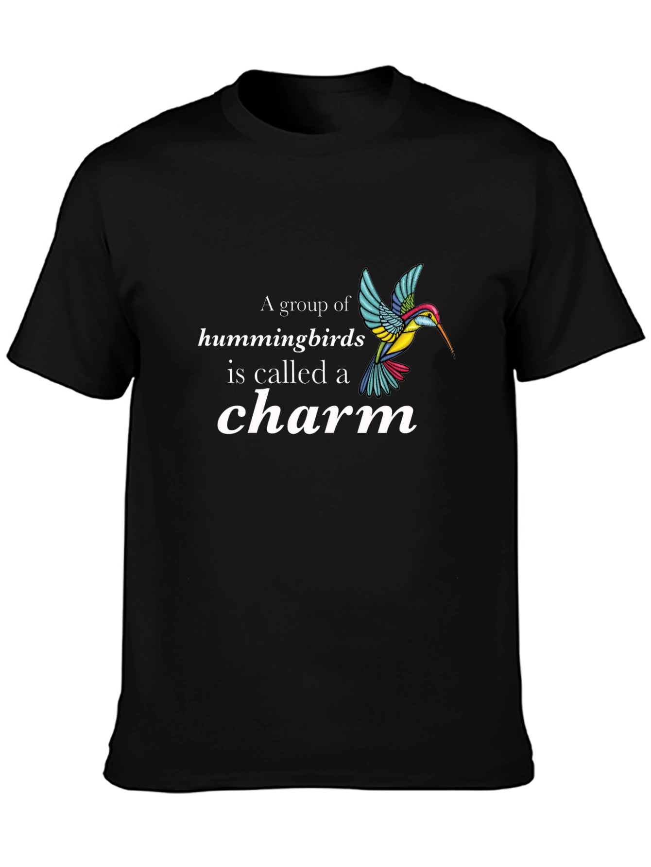 Hummingbird Charm Graphic T-Shirt