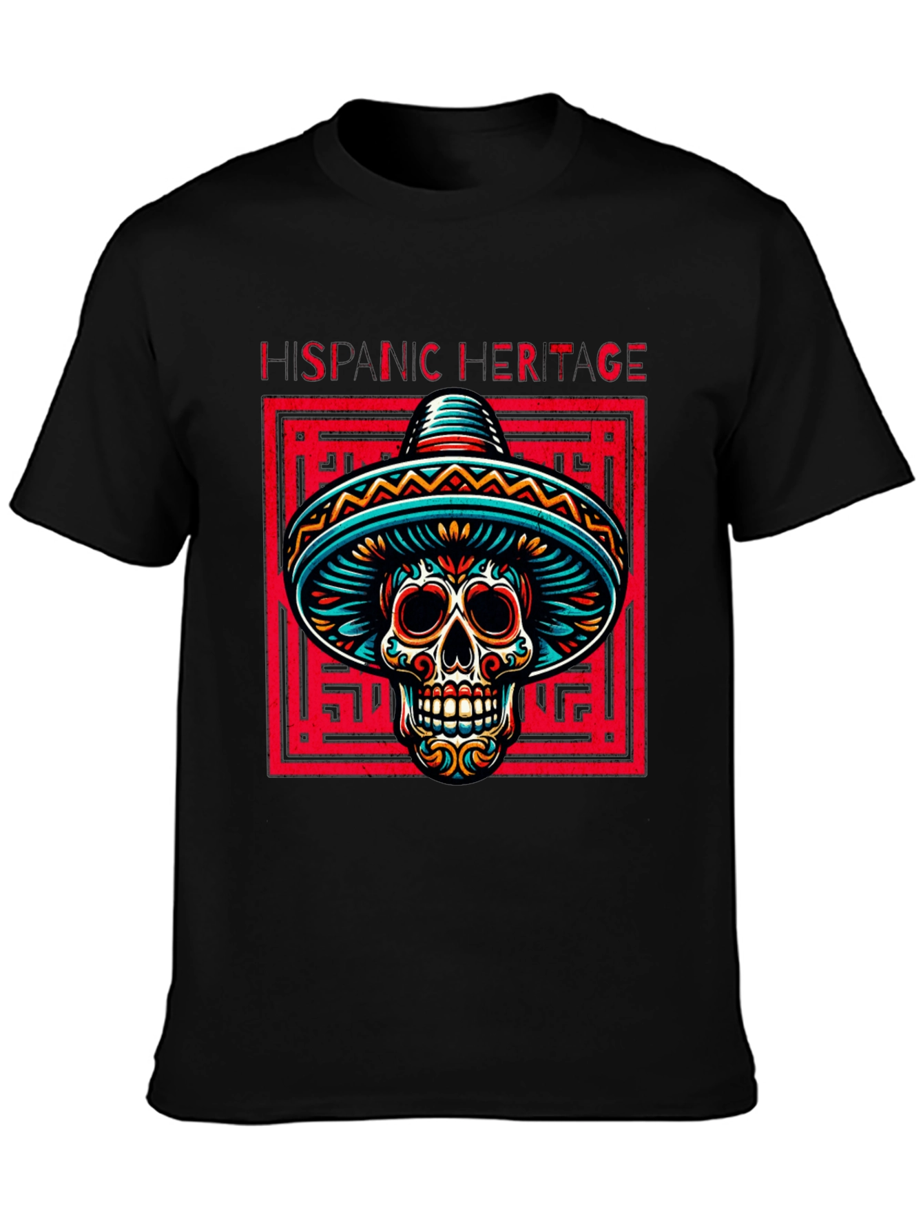 Hispanic Heritage Skull T-Shirt