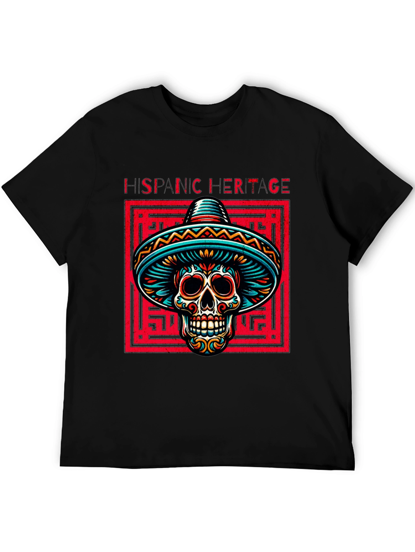 Hispanic Heritage Skull T-Shirt