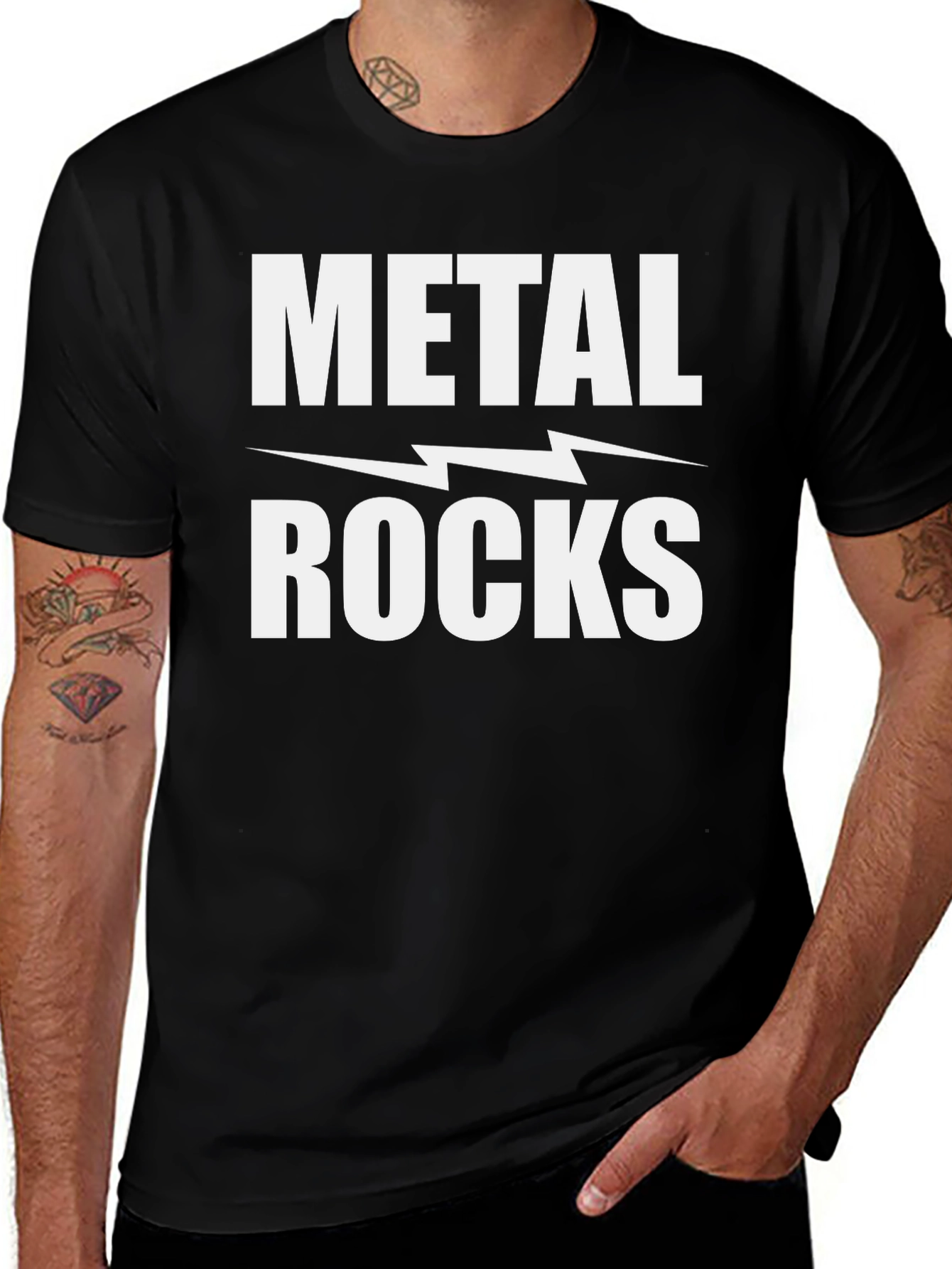 Metal Rocks T-Shirt - Bold Graphic Tee