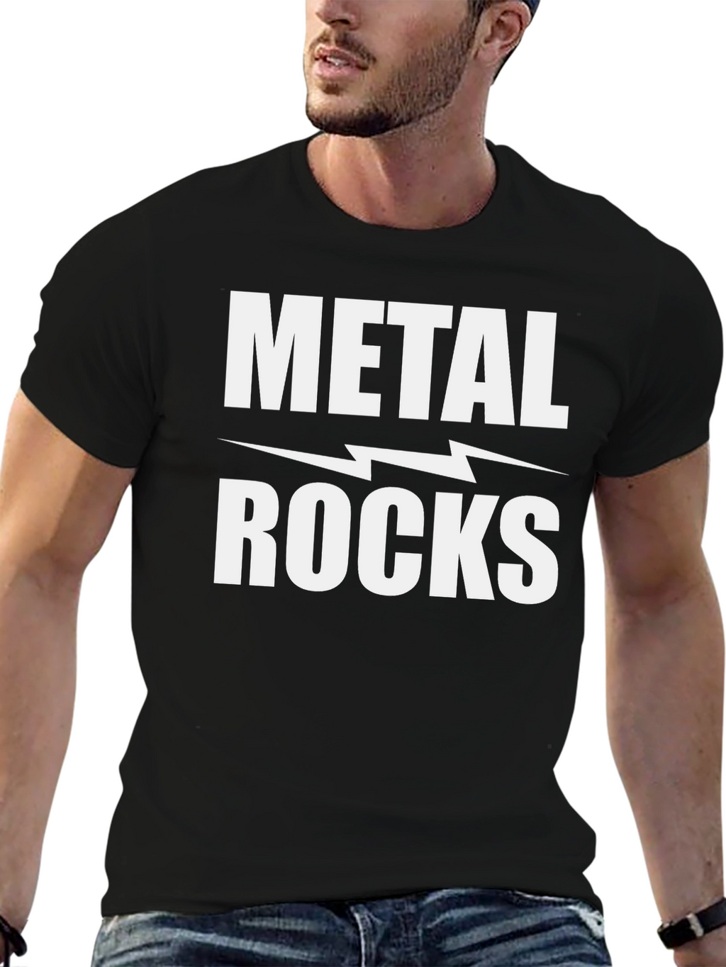 Metal Rocks T-Shirt - Bold Graphic Tee