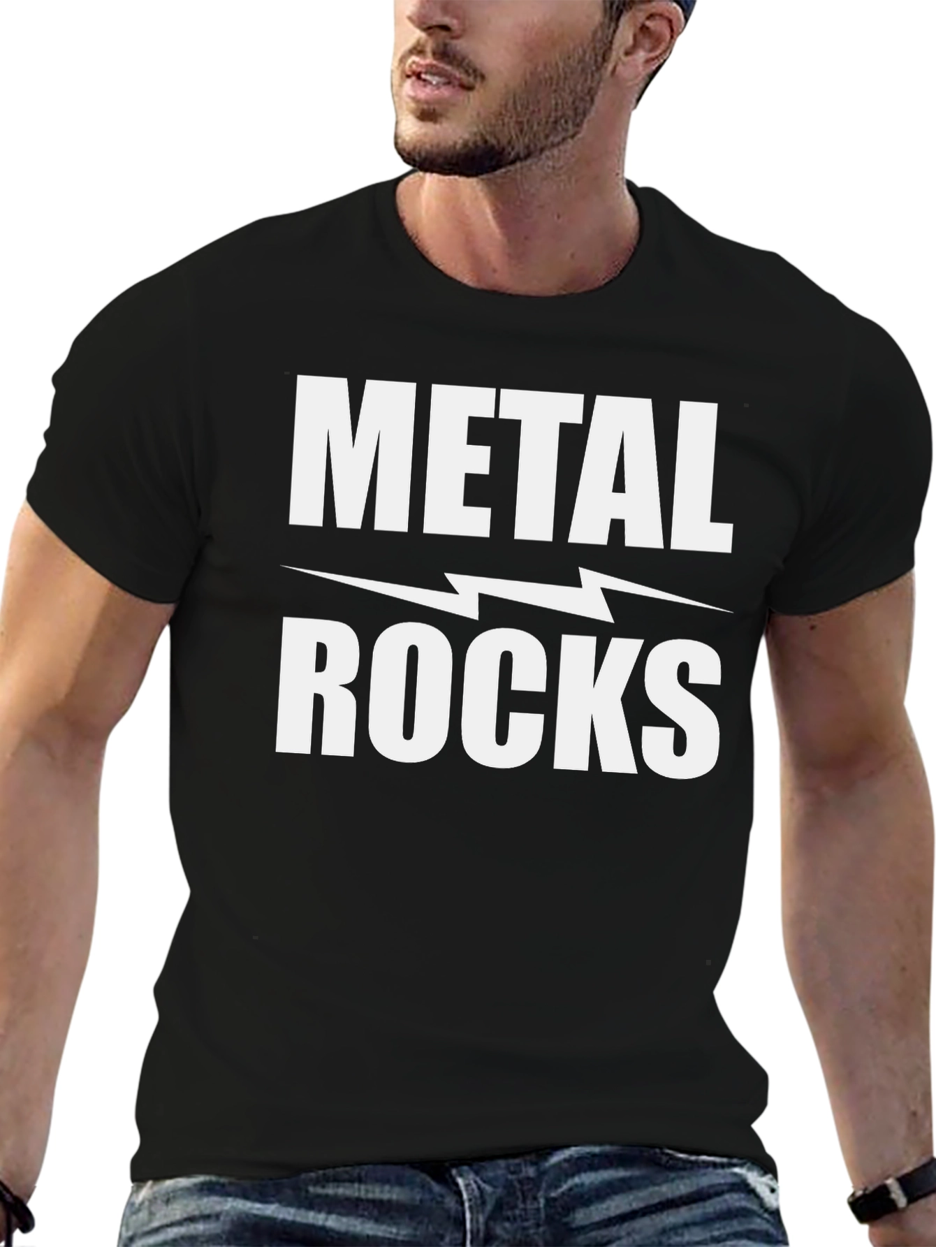 Metal Rocks T-Shirt - Bold Graphic Tee