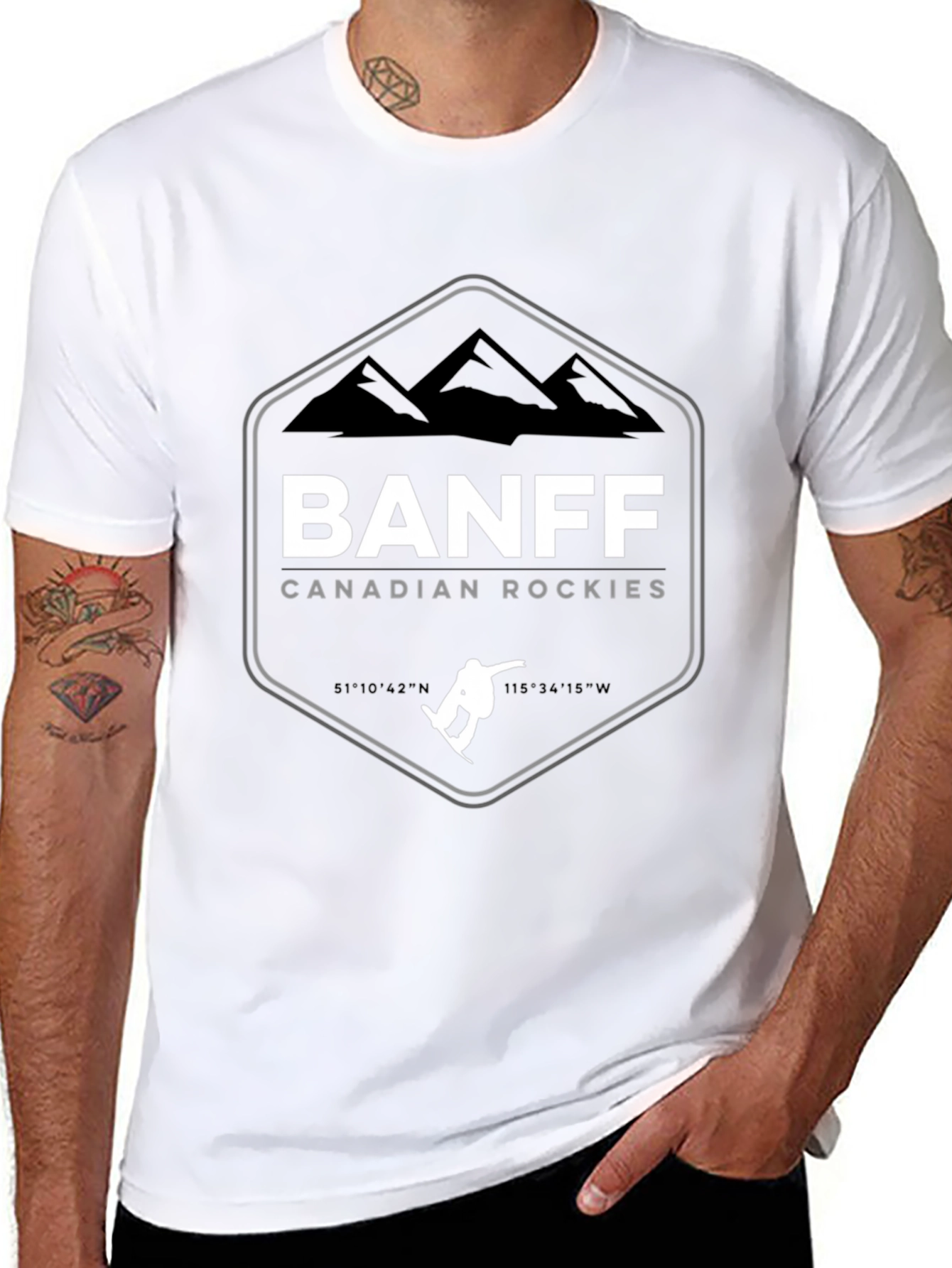 Banff Canadian Rockies Black T-Shirt