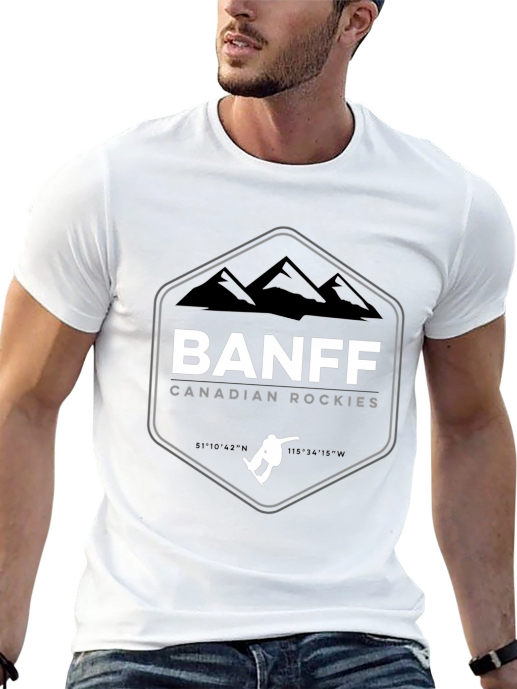 Banff Canadian Rockies Black T-Shirt