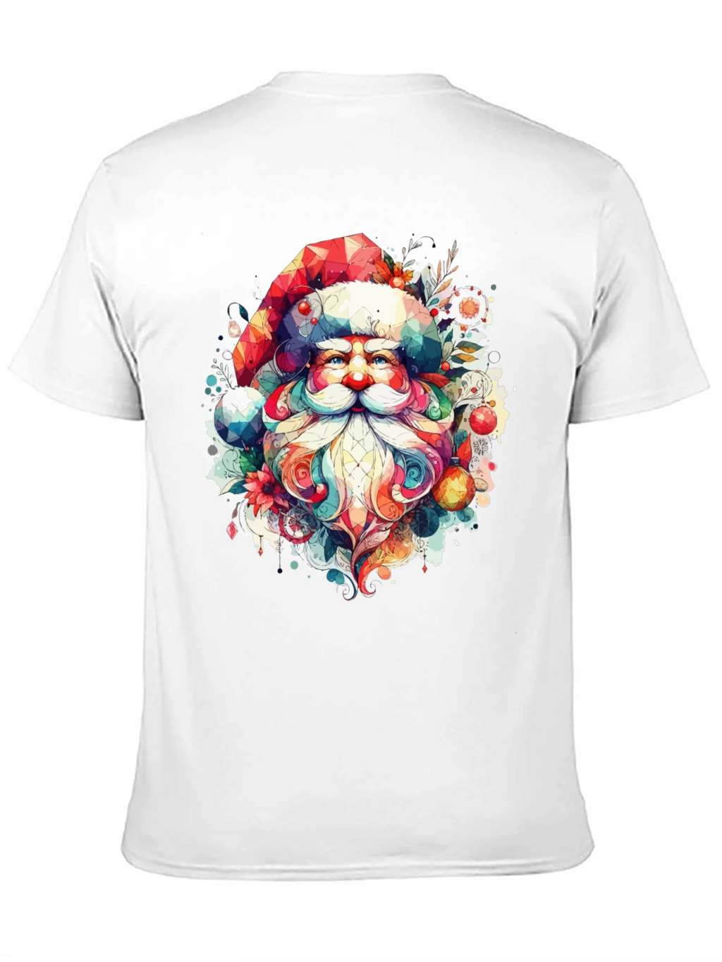 Festive Santa Graphic Tee - Holiday Cheer