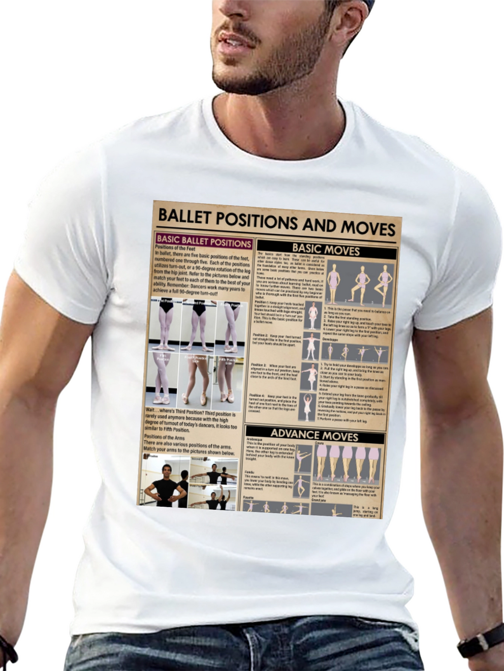 Ballet Positions Graphic Tee