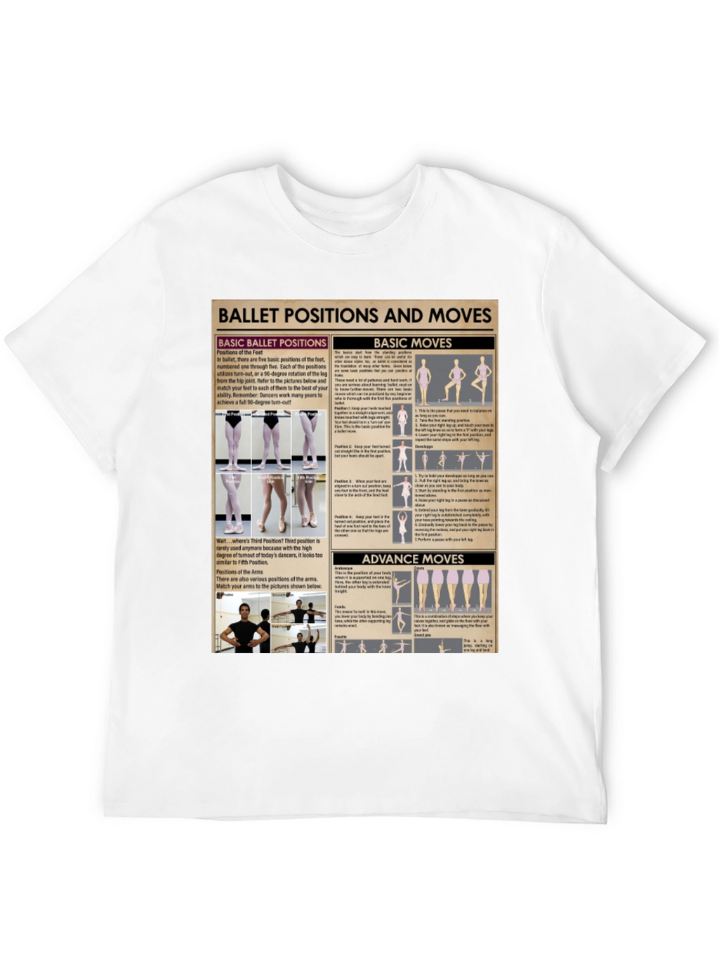 Ballet Positions Graphic Tee