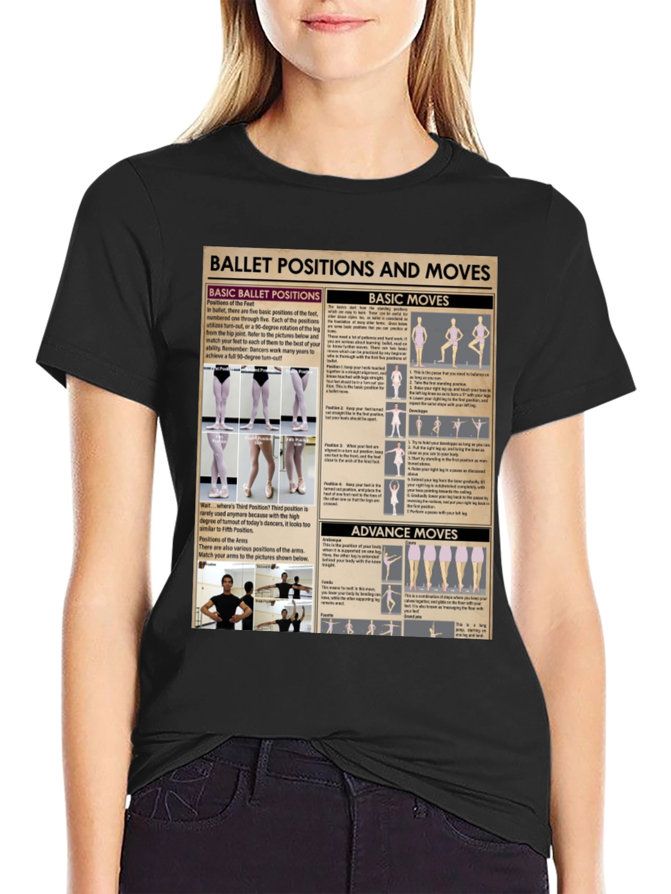 Ballet Positions Graphic Tee