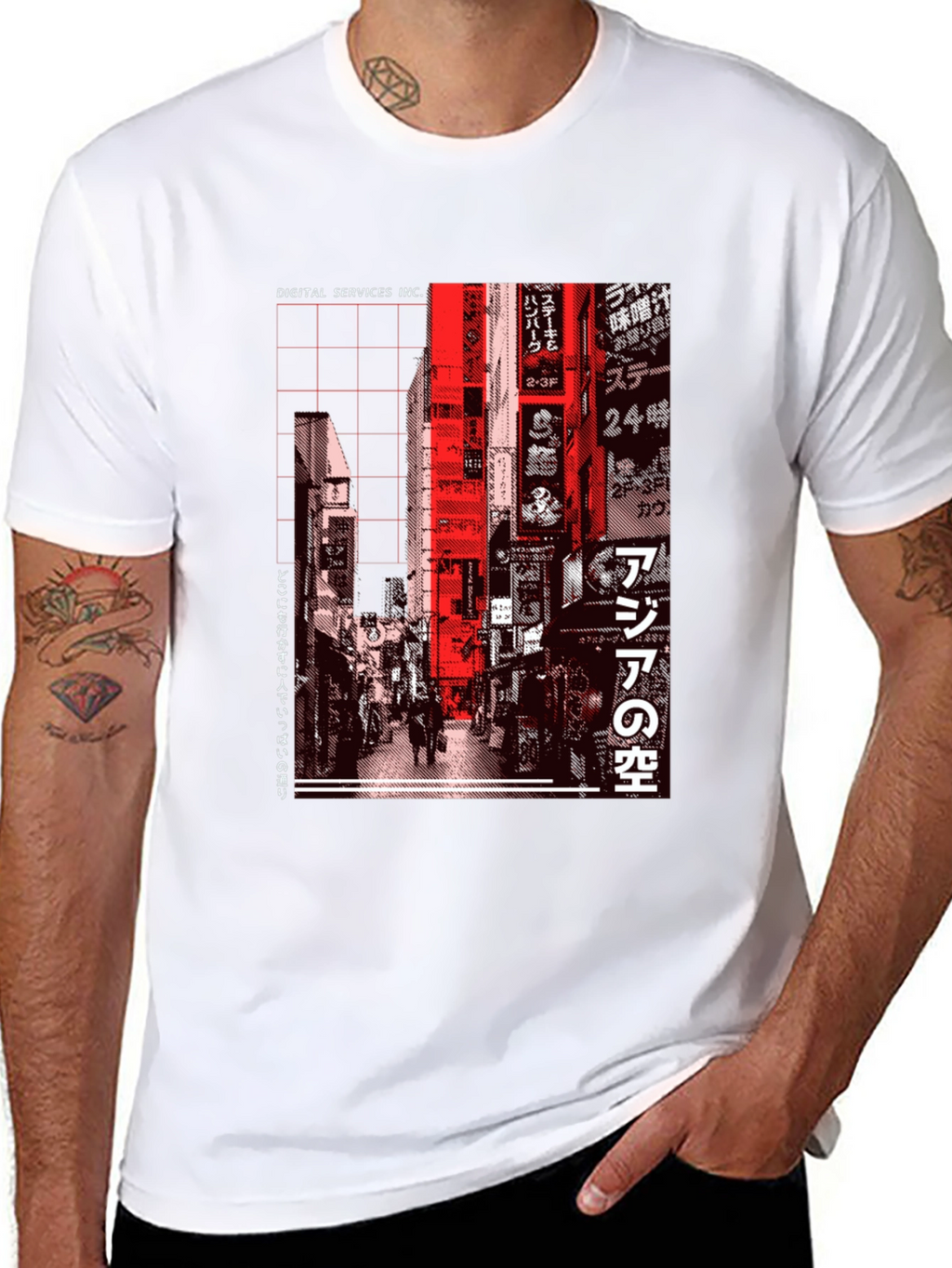 Digital Services Tokyo Graphic Tee - Black
