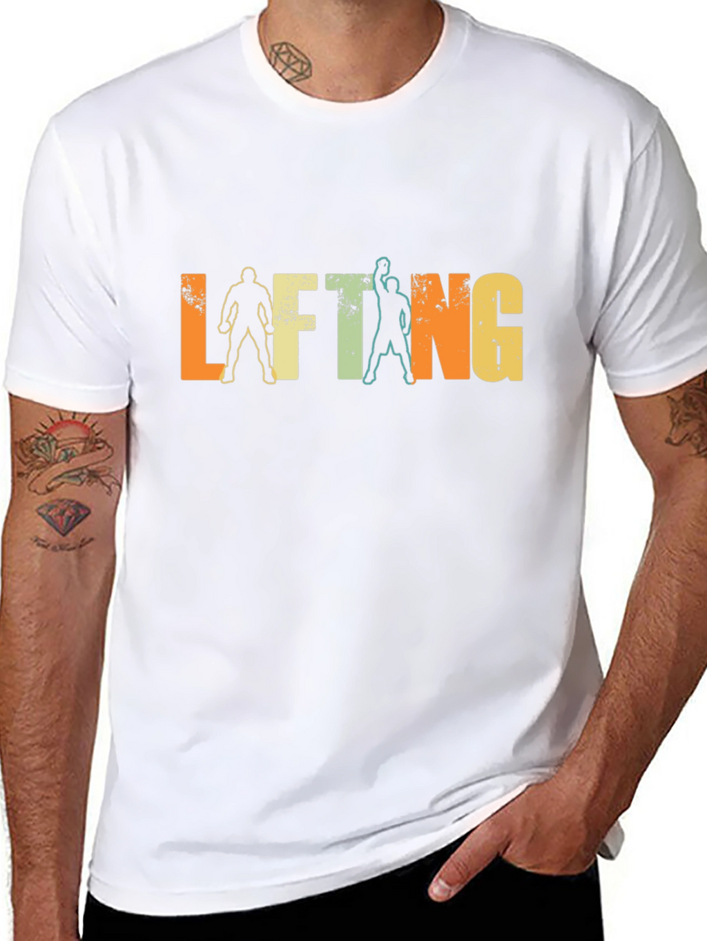 Retro Lifting Graphic T-Shirt