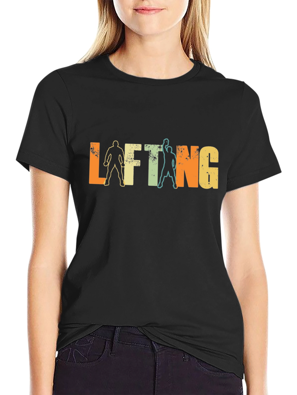 Retro Lifting Graphic T-Shirt