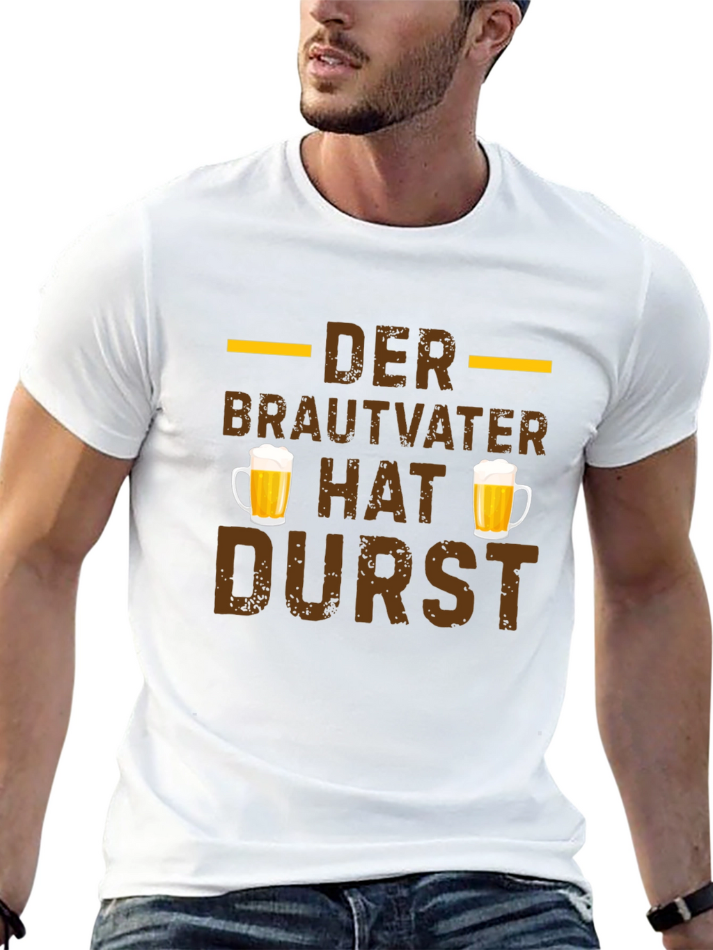 Der Brautvater Hat Durst German Beer T-Shirt