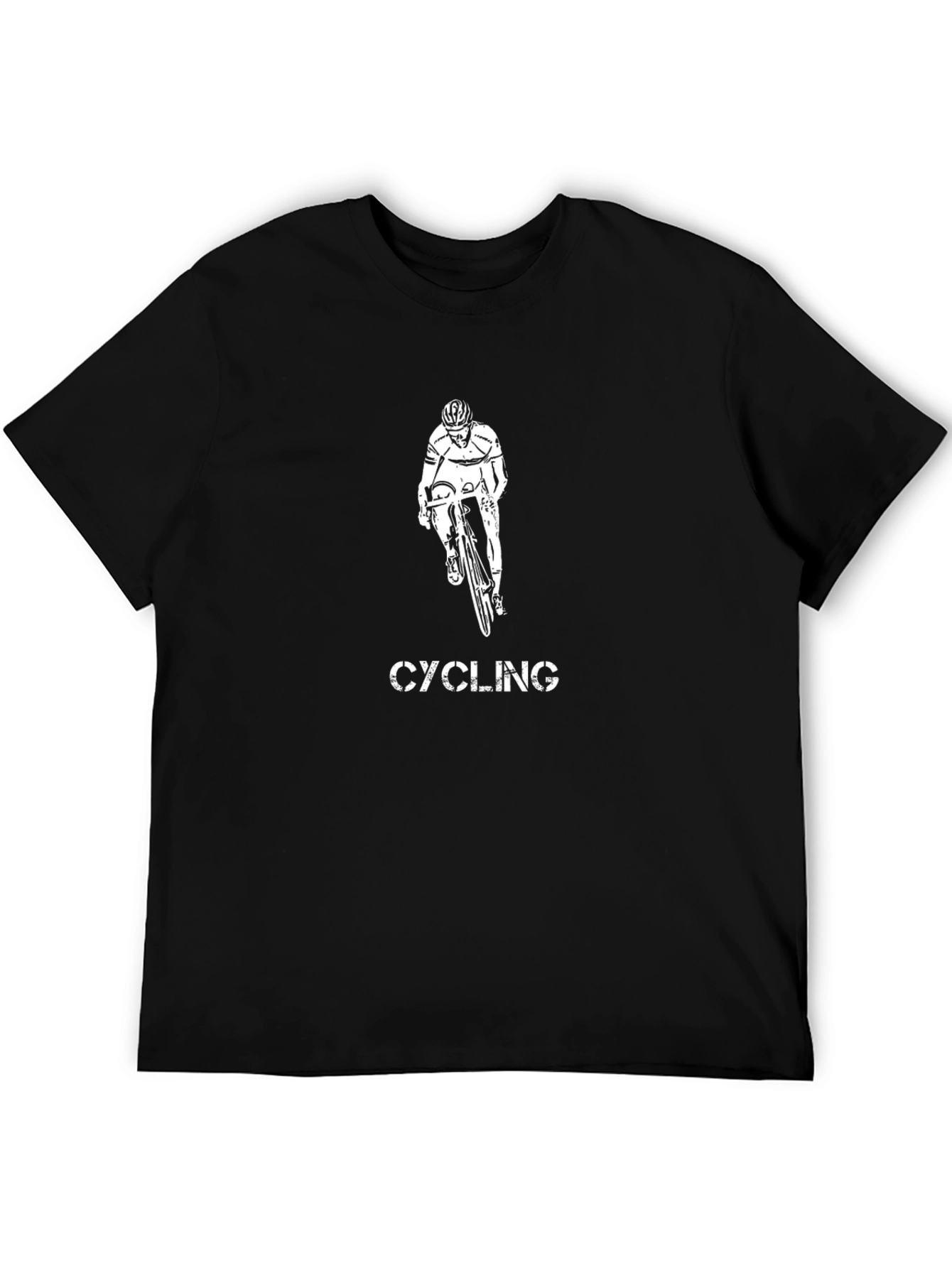 Cycling Graphic T-Shirt | Black Cotton Tee