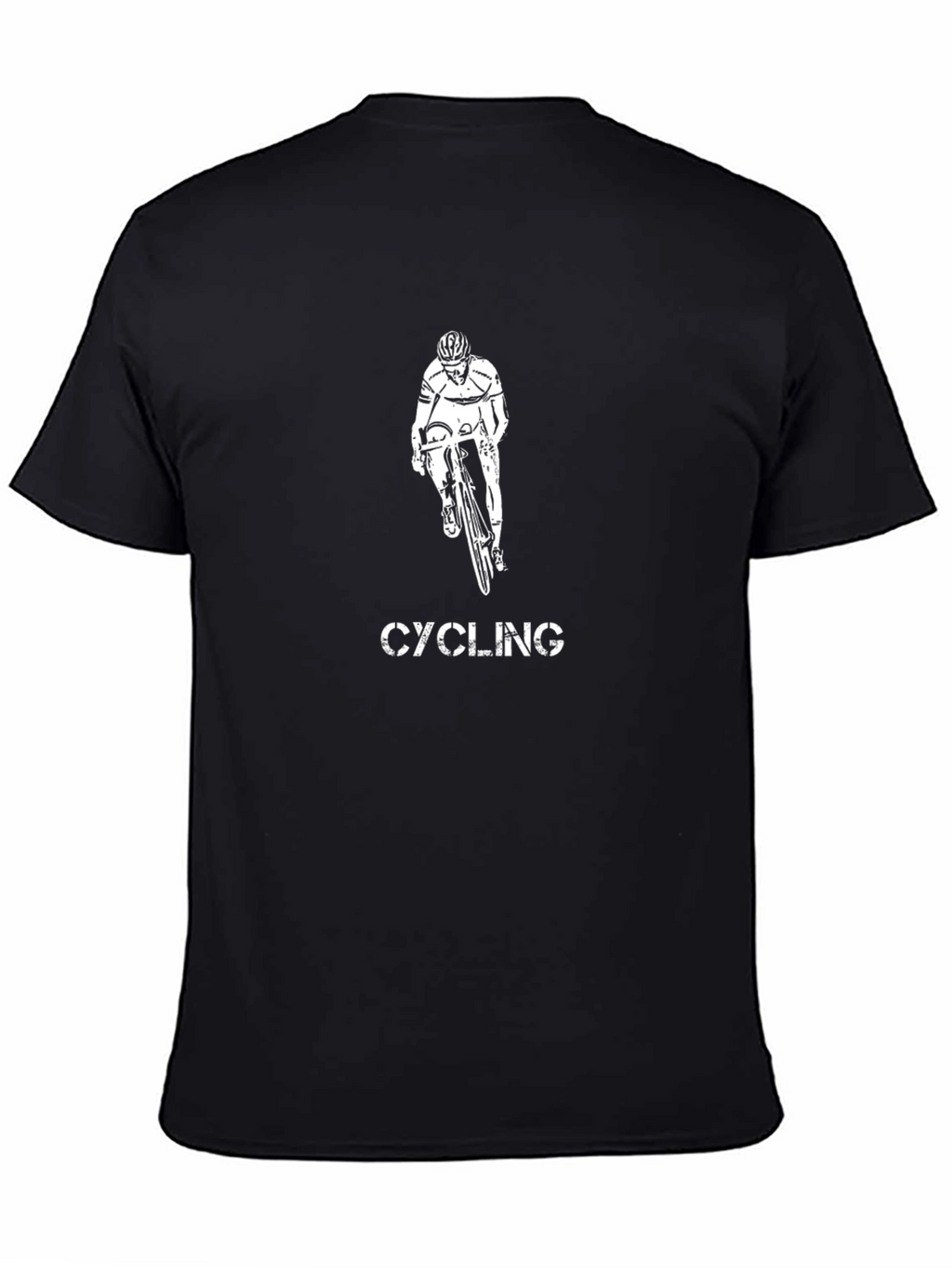 Cycling Graphic T-Shirt | Black Cotton Tee