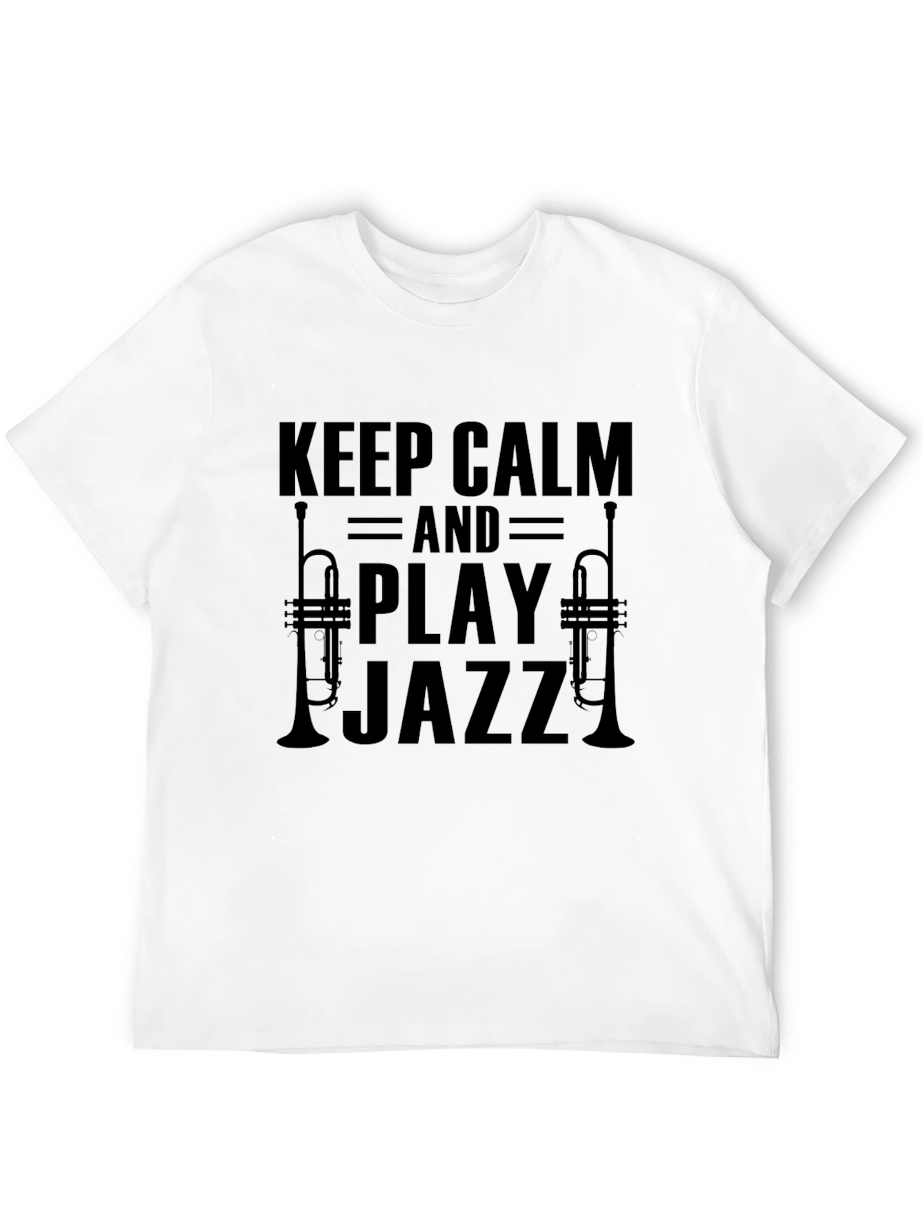 Keep Calm and Play Jazz T-Shirt Black