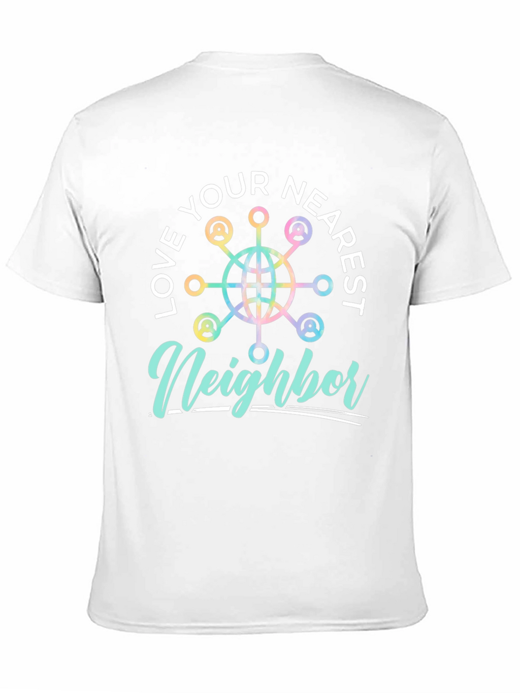 Love Your Nearest Neighbor Black Graphic Tee