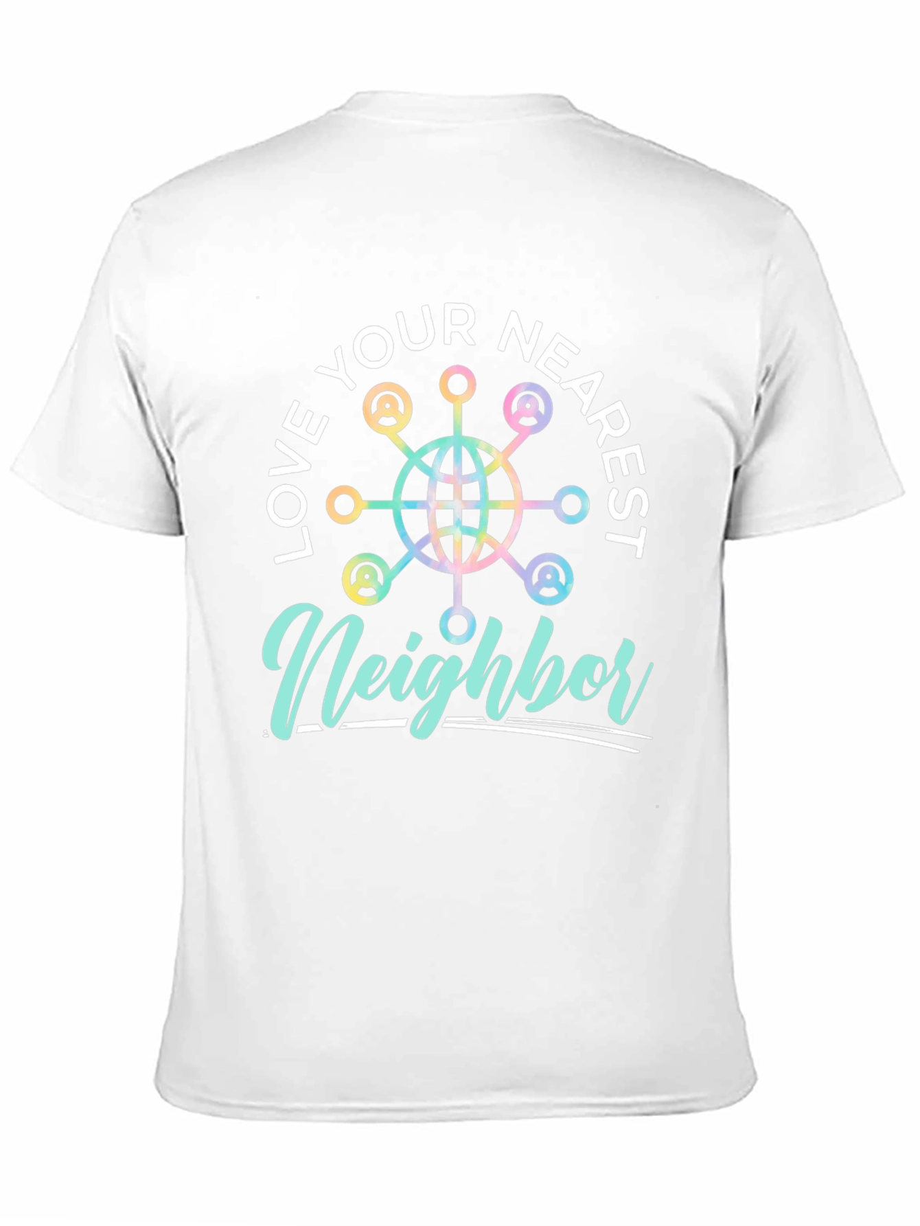 Love Your Nearest Neighbor Black Graphic Tee