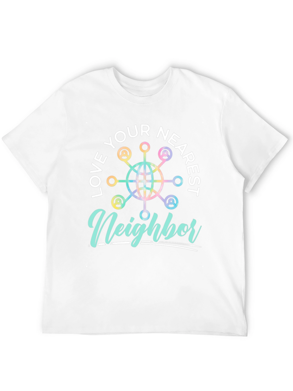 Love Your Nearest Neighbor Black Graphic Tee