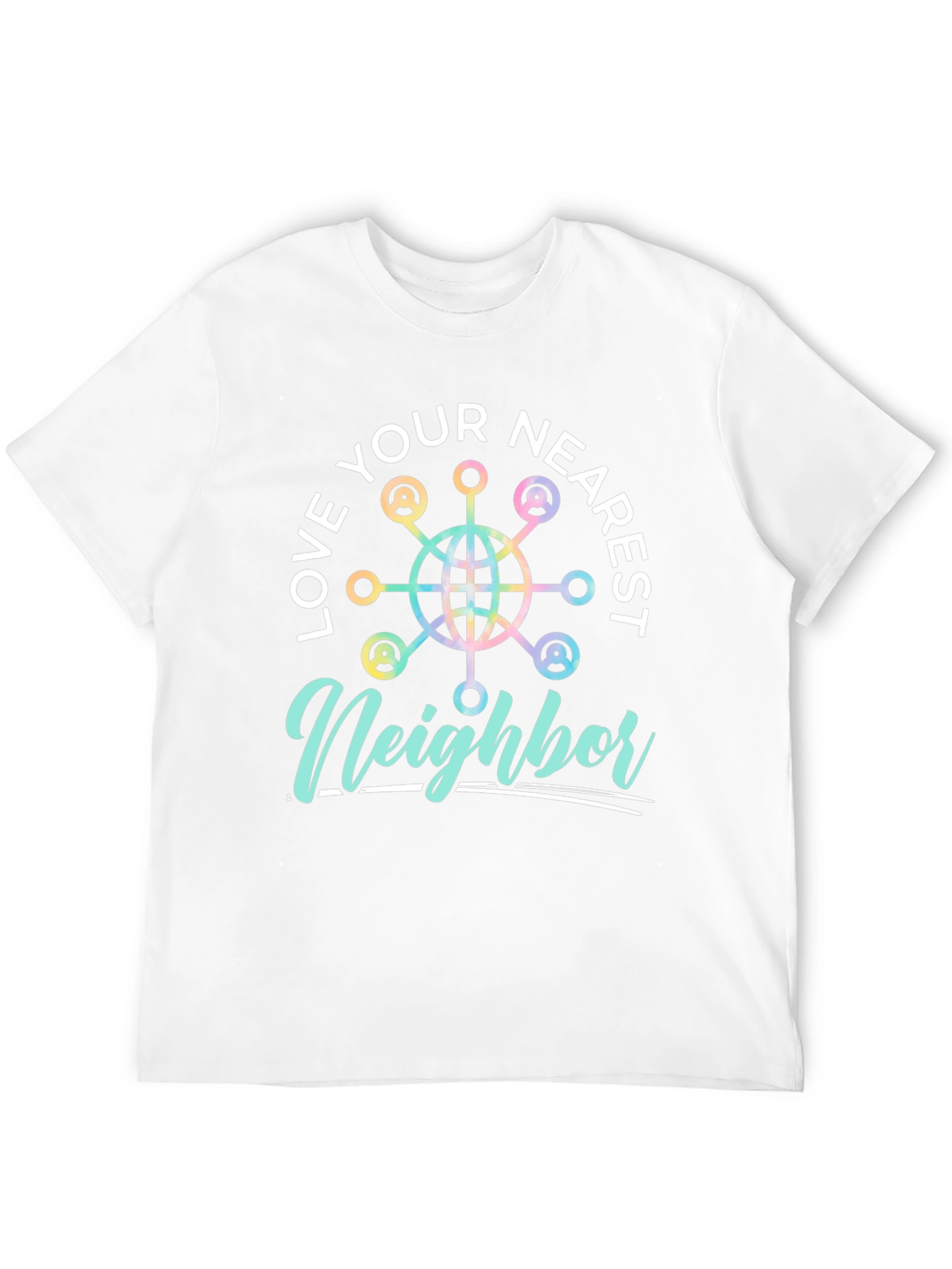 Love Your Nearest Neighbor Black Graphic Tee
