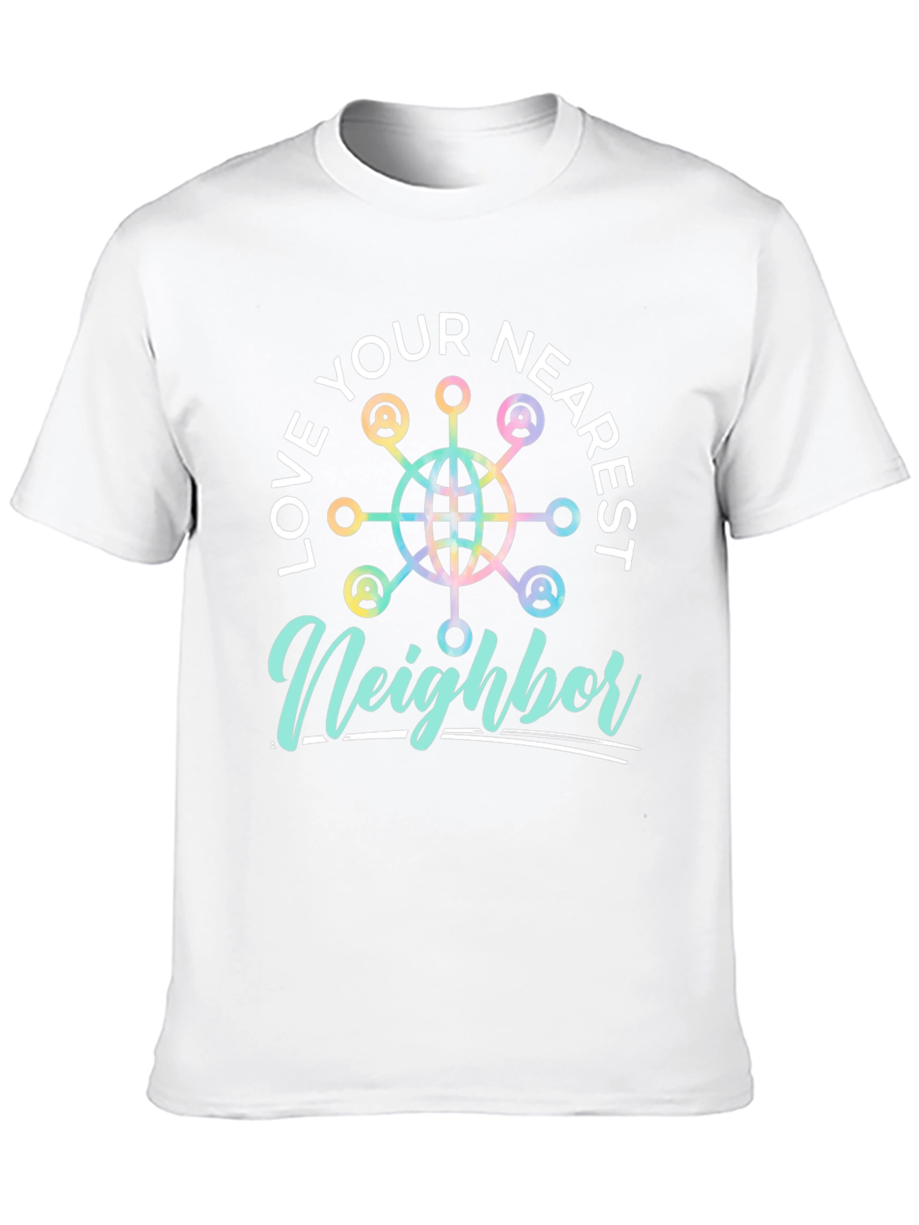 Love Your Nearest Neighbor Black Graphic Tee