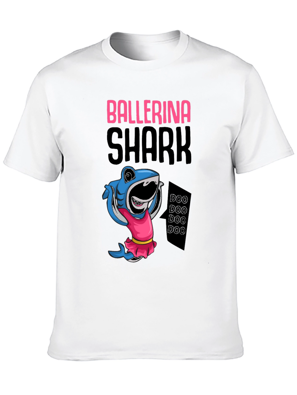 Ballerina Shark Black T-Shirt