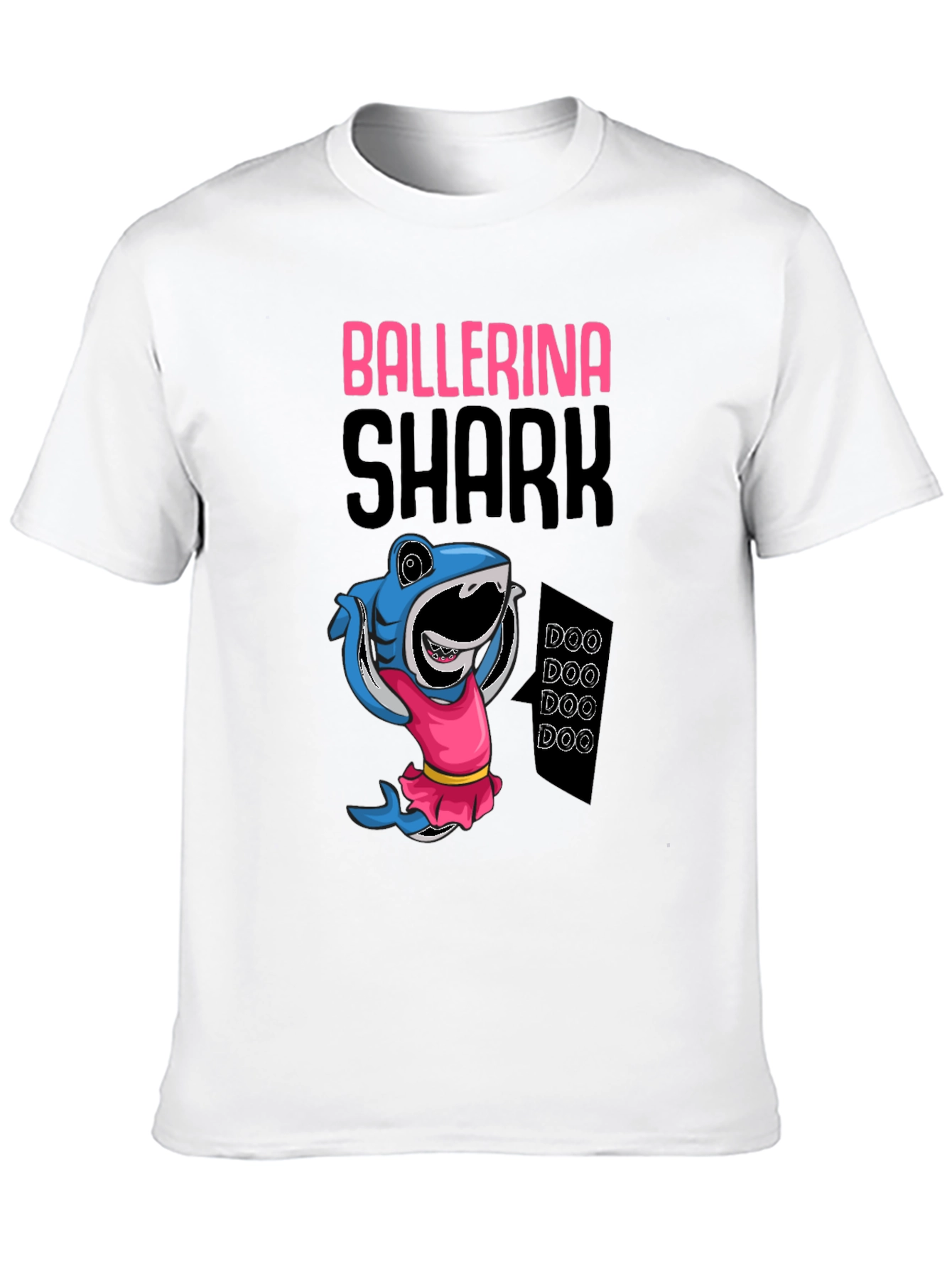 Ballerina Shark Black T-Shirt