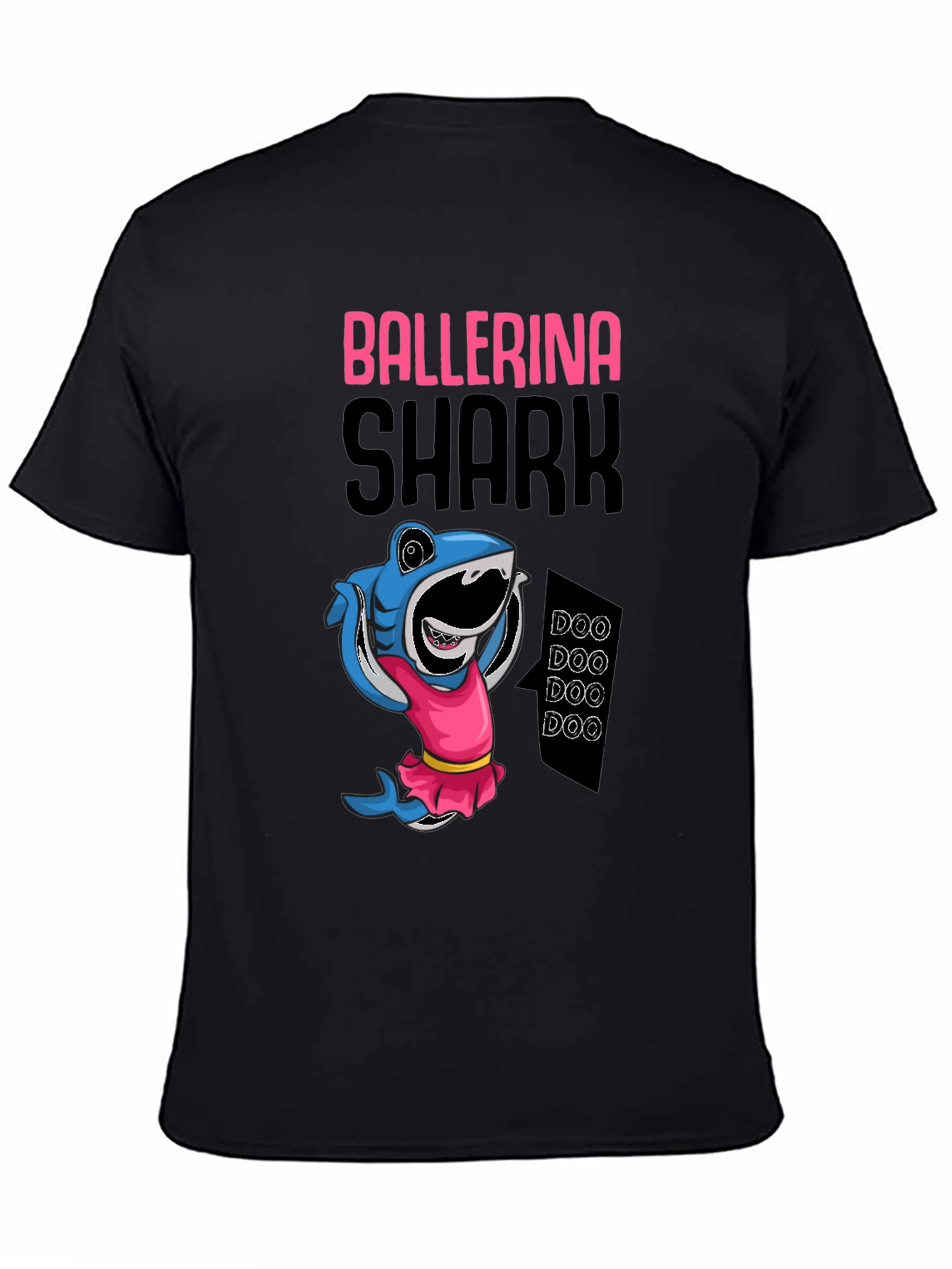 Ballerina Shark Black T-Shirt