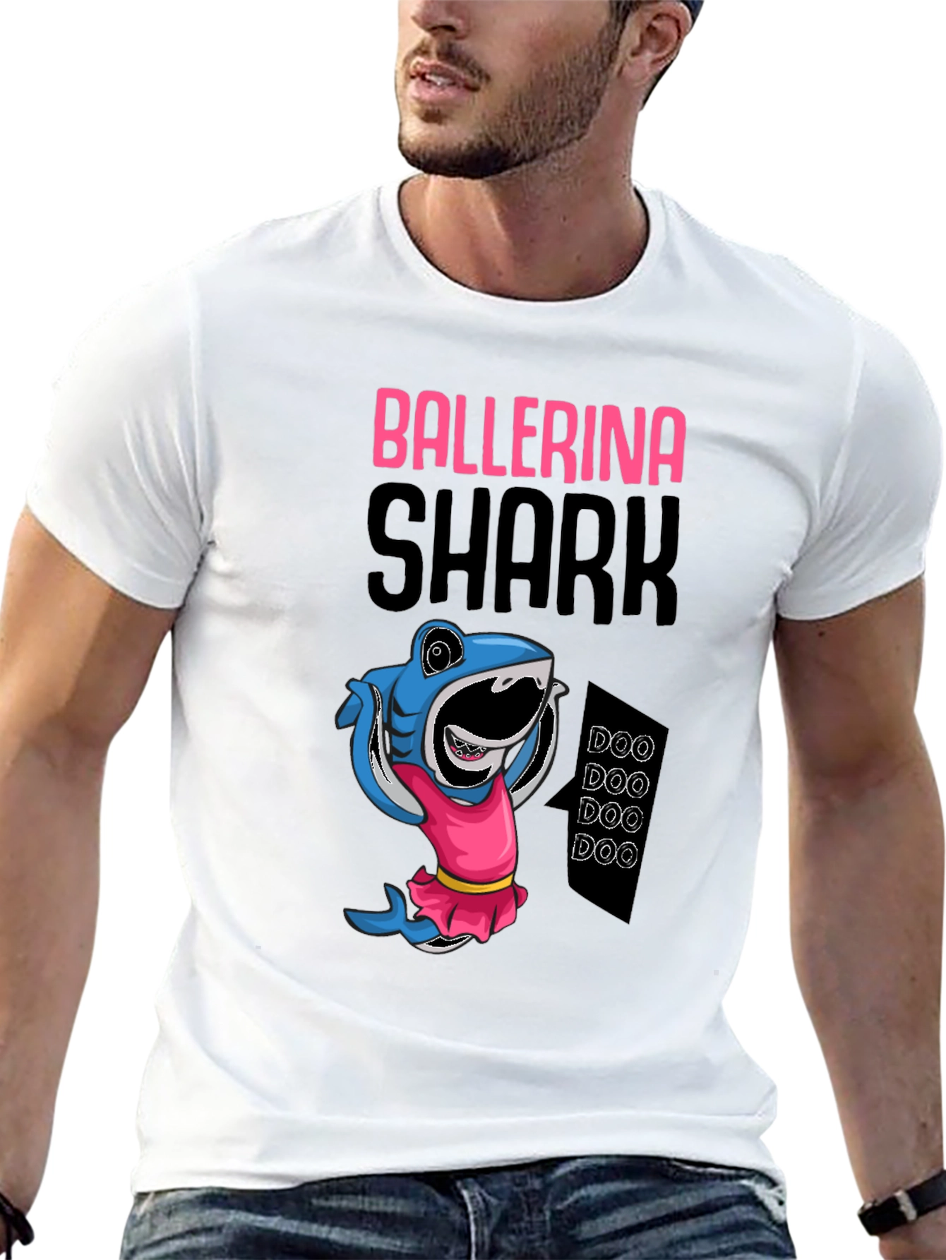 Ballerina Shark Black T-Shirt