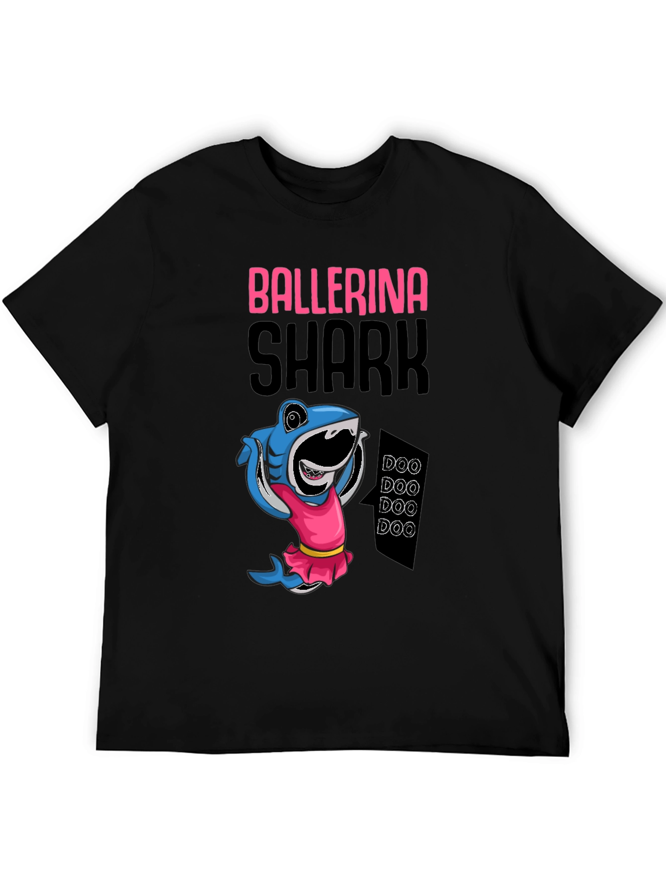 Ballerina Shark Black T-Shirt