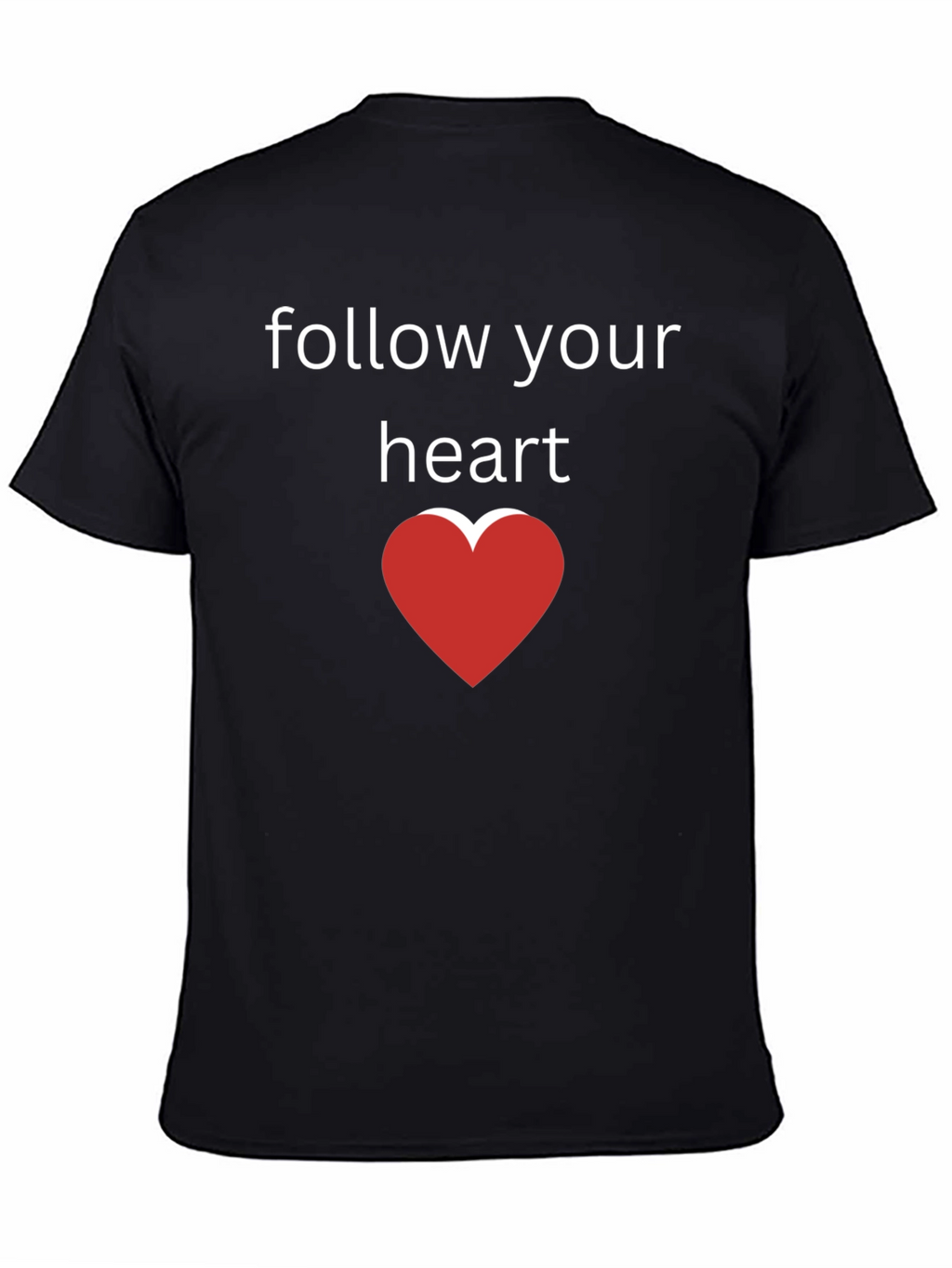 Follow Your Heart Graphic Tee - Black
