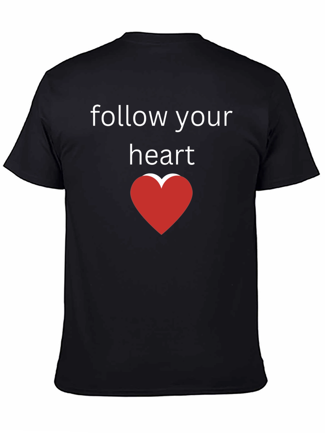 Follow Your Heart Graphic Tee - Black