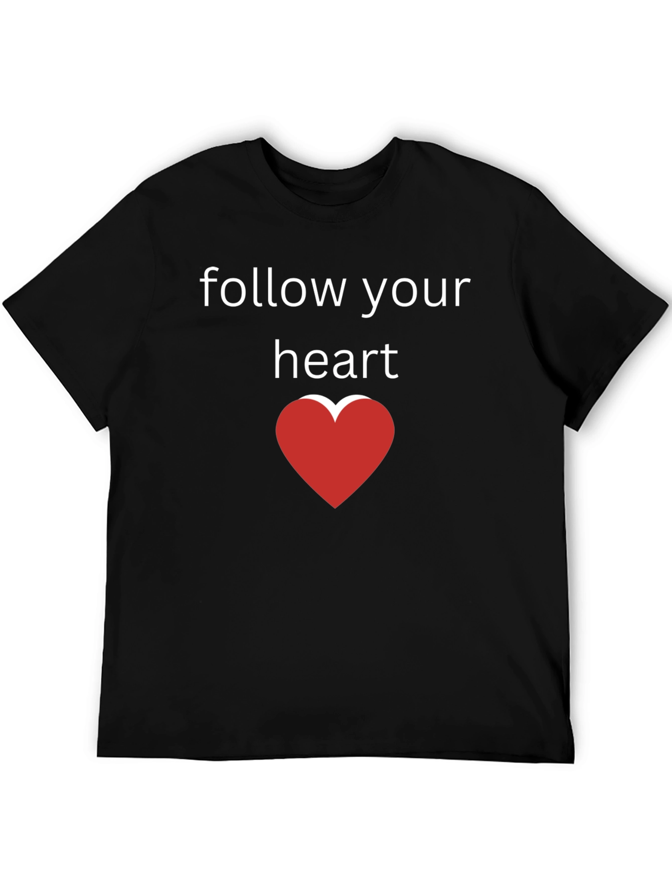 Follow Your Heart Graphic Tee - Black