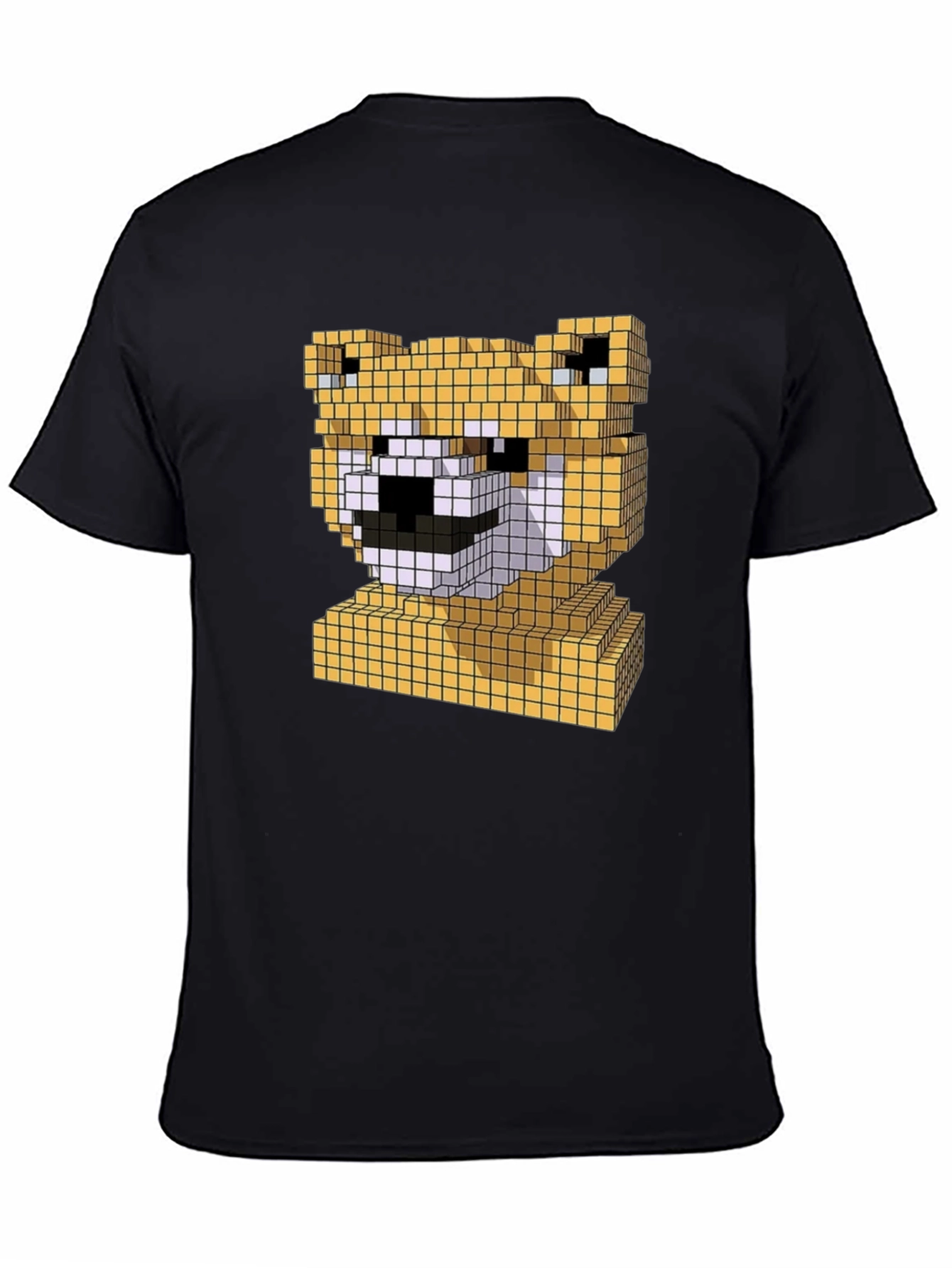 Pixel Doge Head T-Shirt - Fun Shiba Inu Tee