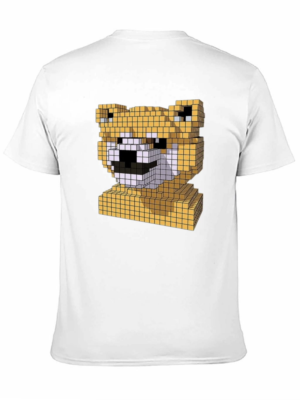 Pixel Doge Head T-Shirt - Fun Shiba Inu Tee