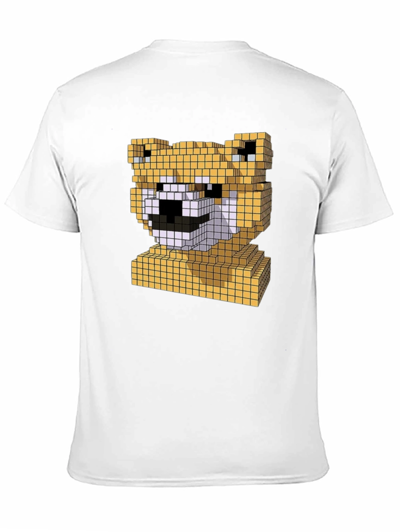 Pixel Doge Head T-Shirt - Fun Shiba Inu Tee