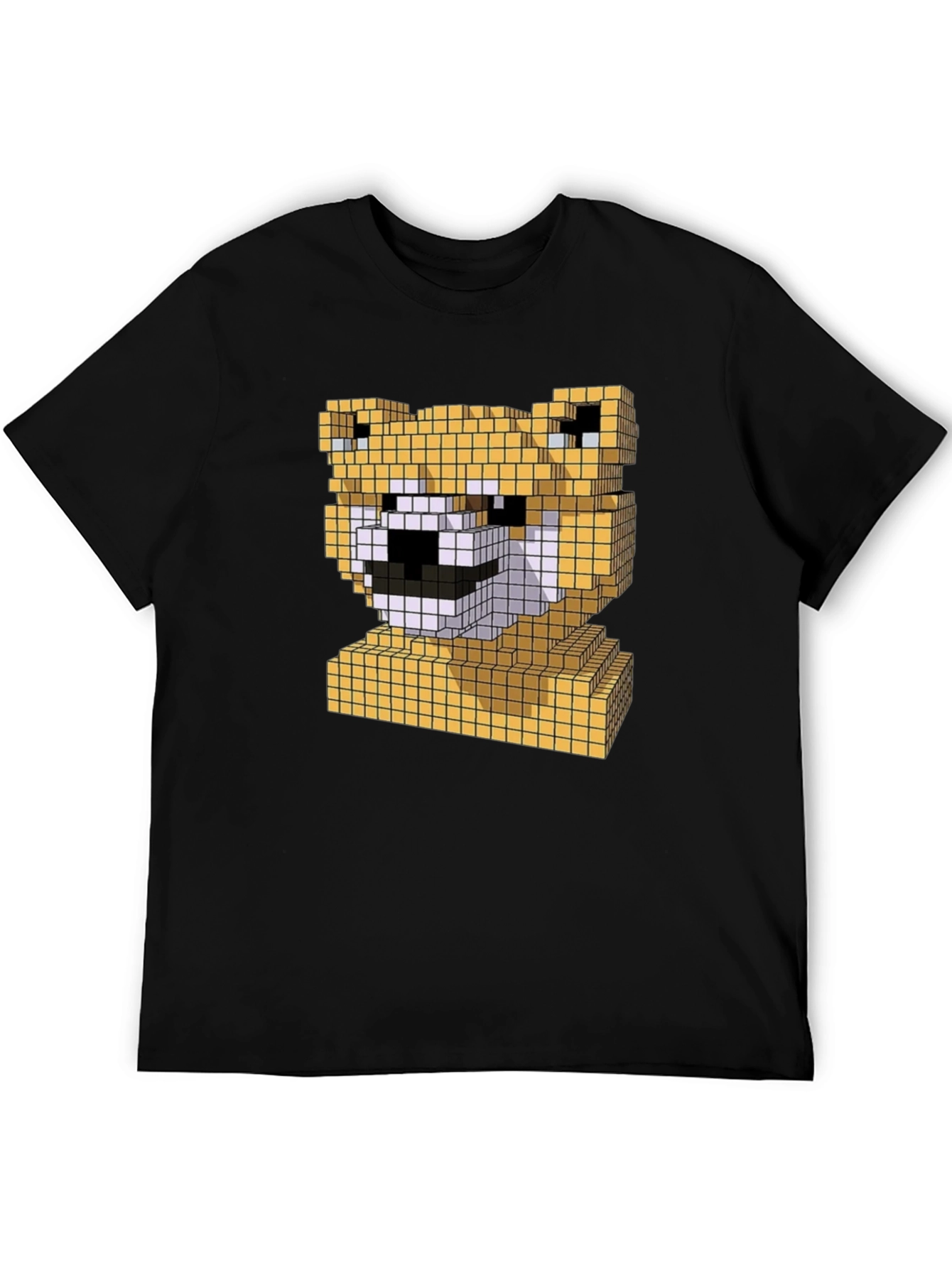 Pixel Doge Head T-Shirt - Fun Shiba Inu Tee