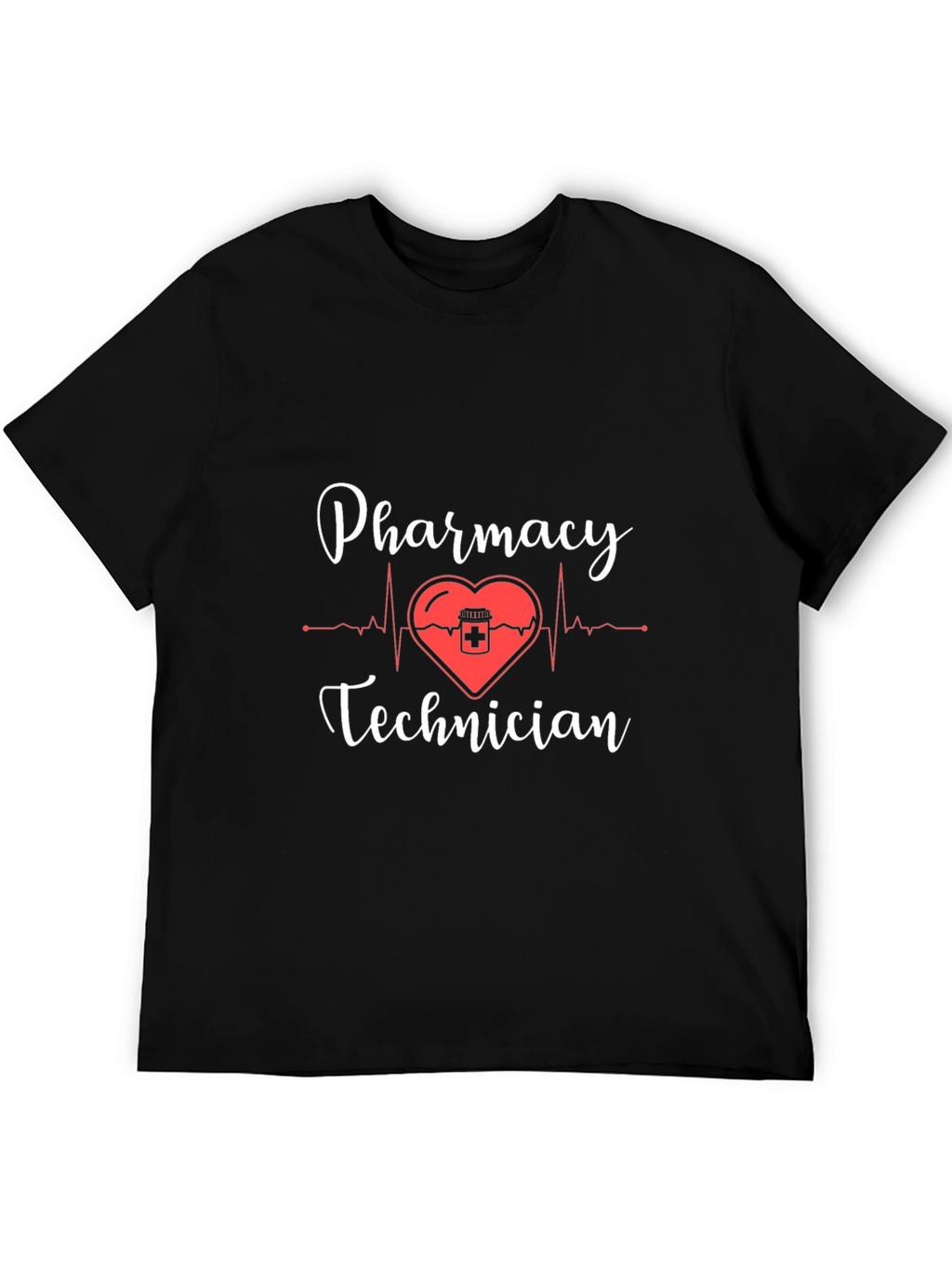 Pharmacy Technician Heartbeat T-Shirt