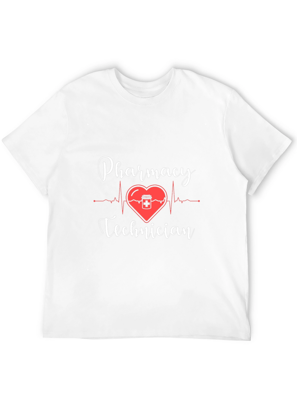Pharmacy Technician Heartbeat T-Shirt