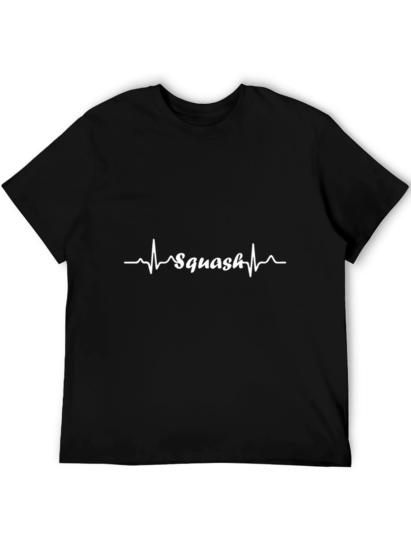 Squash Heartbeat T-Shirt - Black