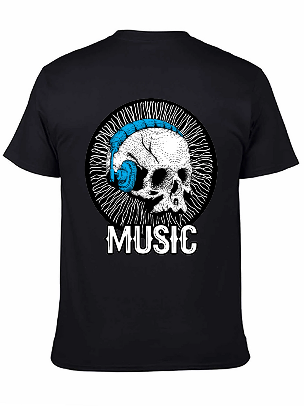 Skull Music T-Shirt - Unique Graphic Tee