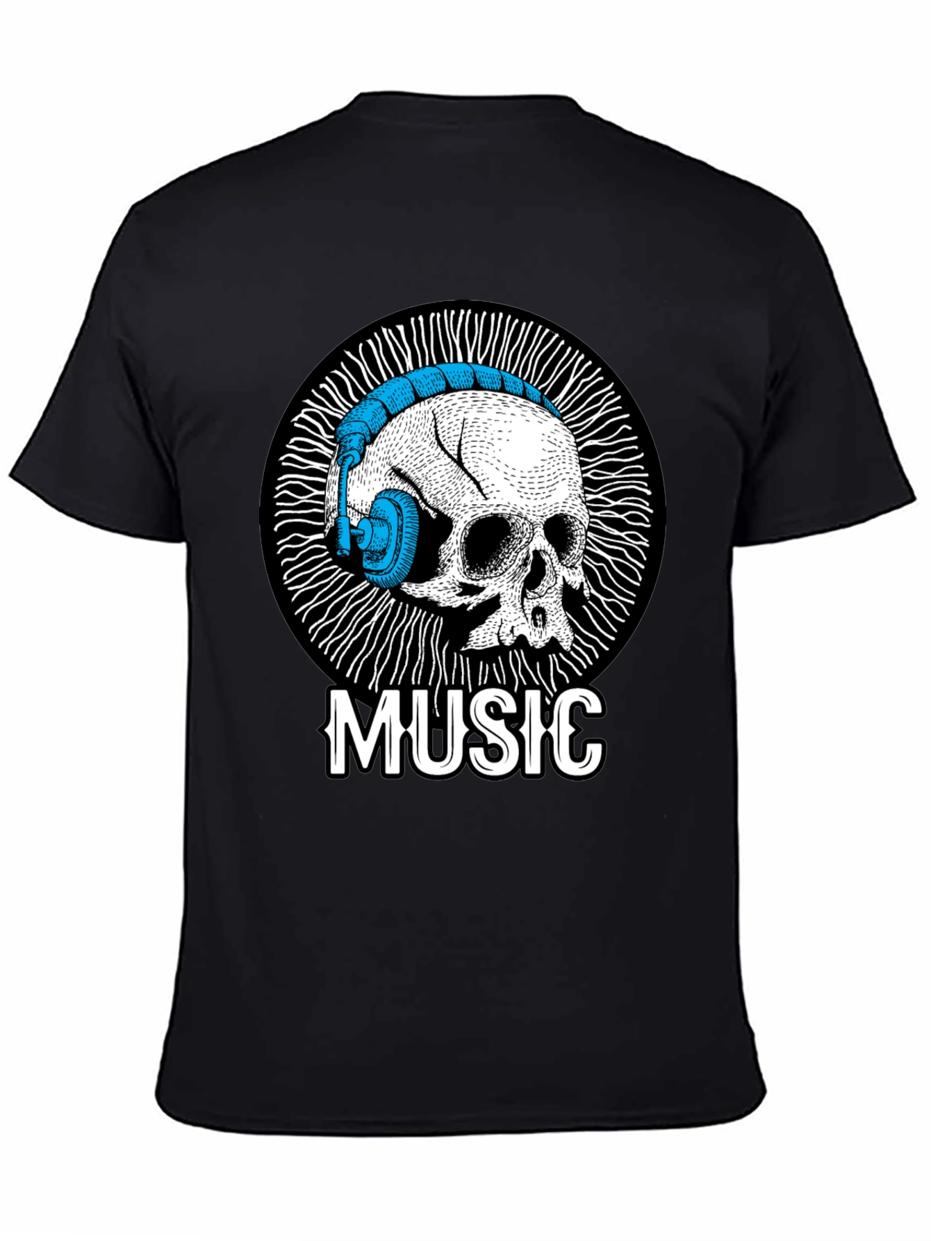 Skull Music T-Shirt - Unique Graphic Tee