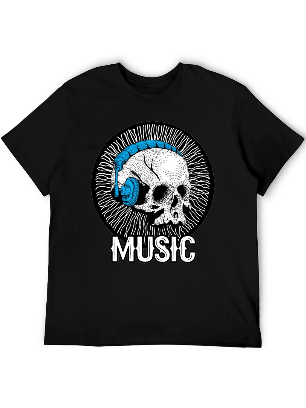 Skull Music T-Shirt - Unique Graphic Tee