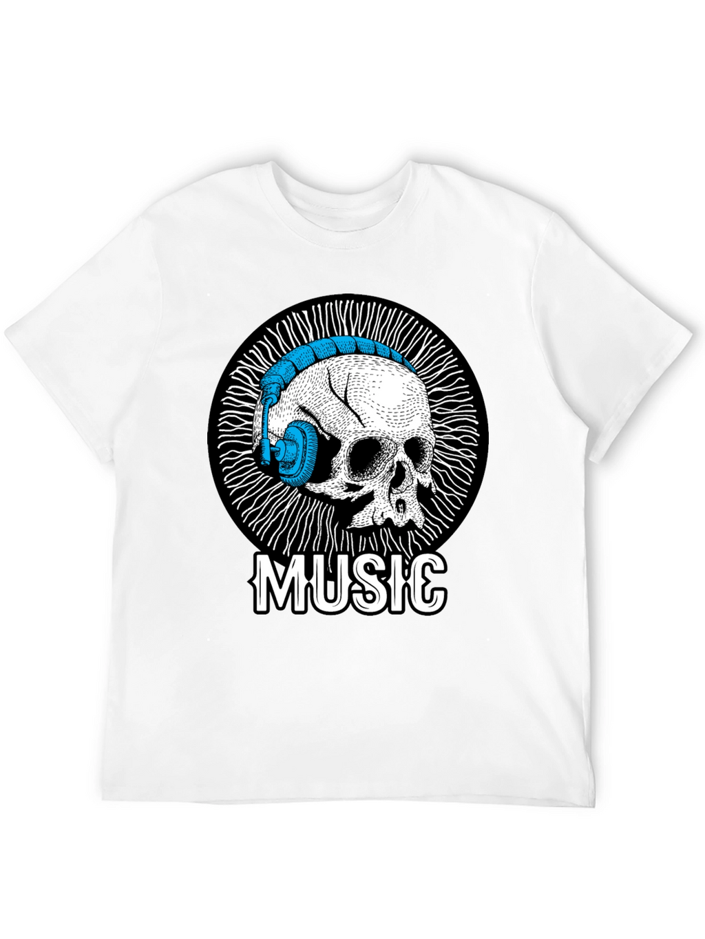 Skull Music T-Shirt - Unique Graphic Tee